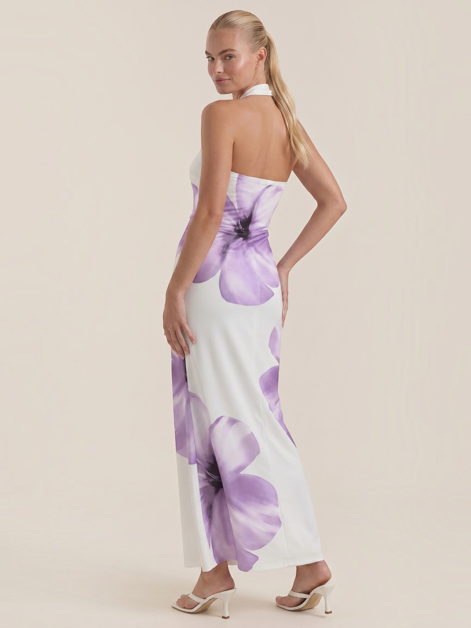 Remi Neckholder-Maxikleid mit Blumenprint