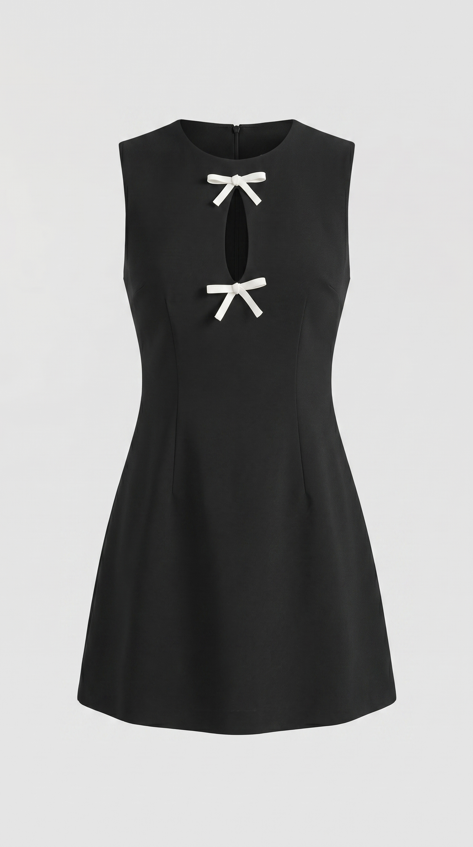 Priscilla Minikleid mit Schleifendetails