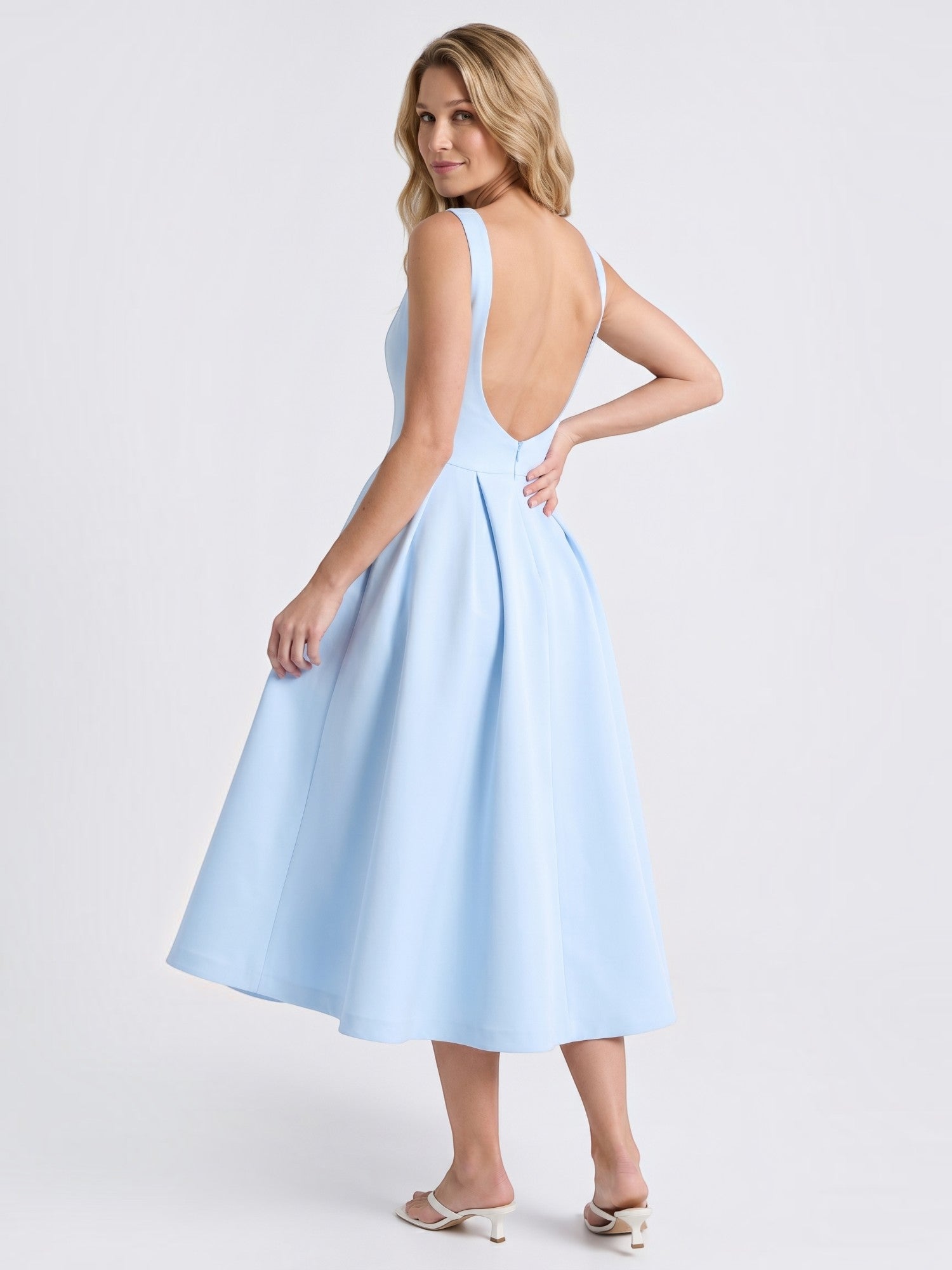 Shenna Ärmelloses Maxikleid mit ausgestelltem Rock