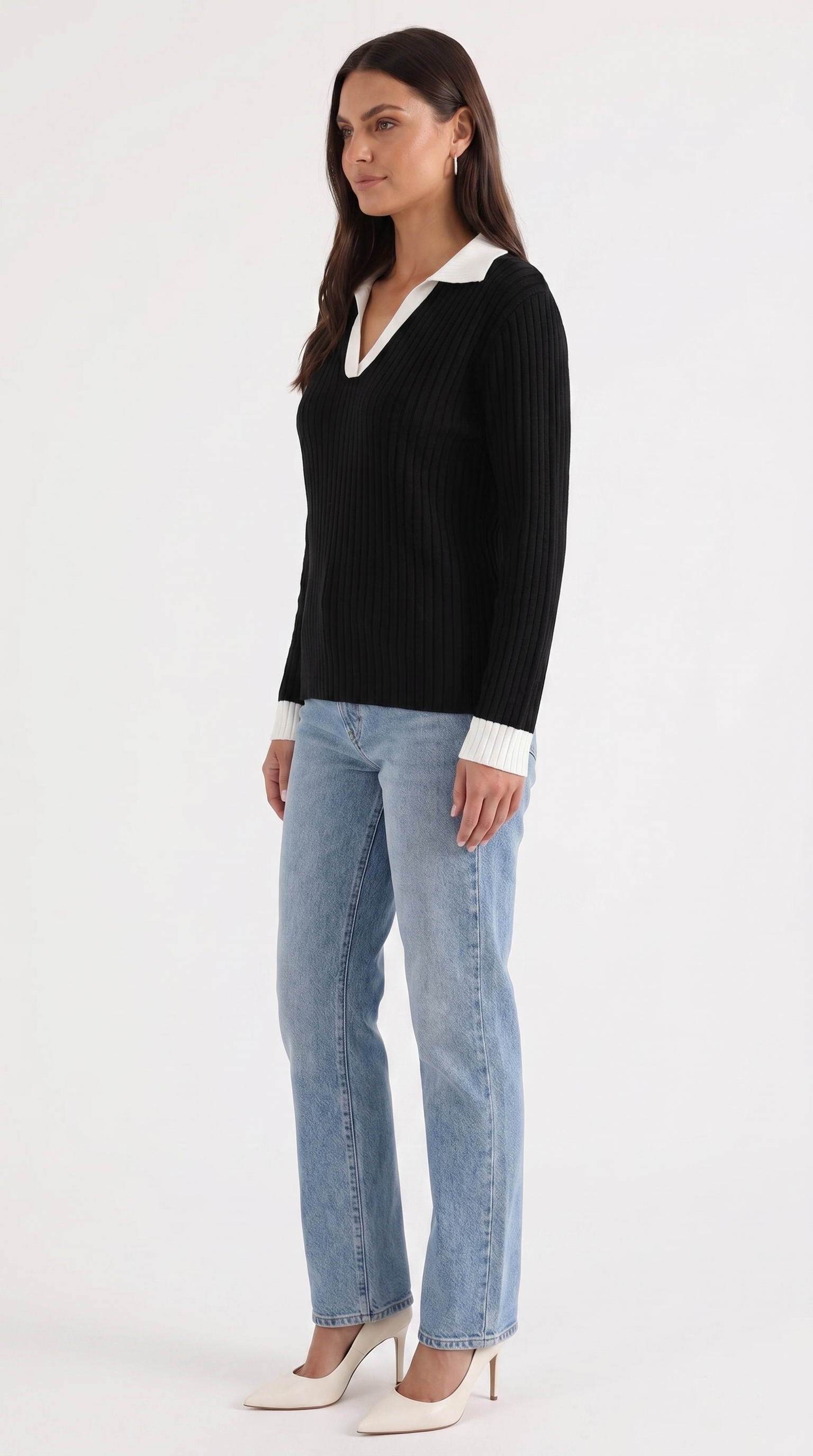 Althea Strickpullover mit V-Ausschnitt