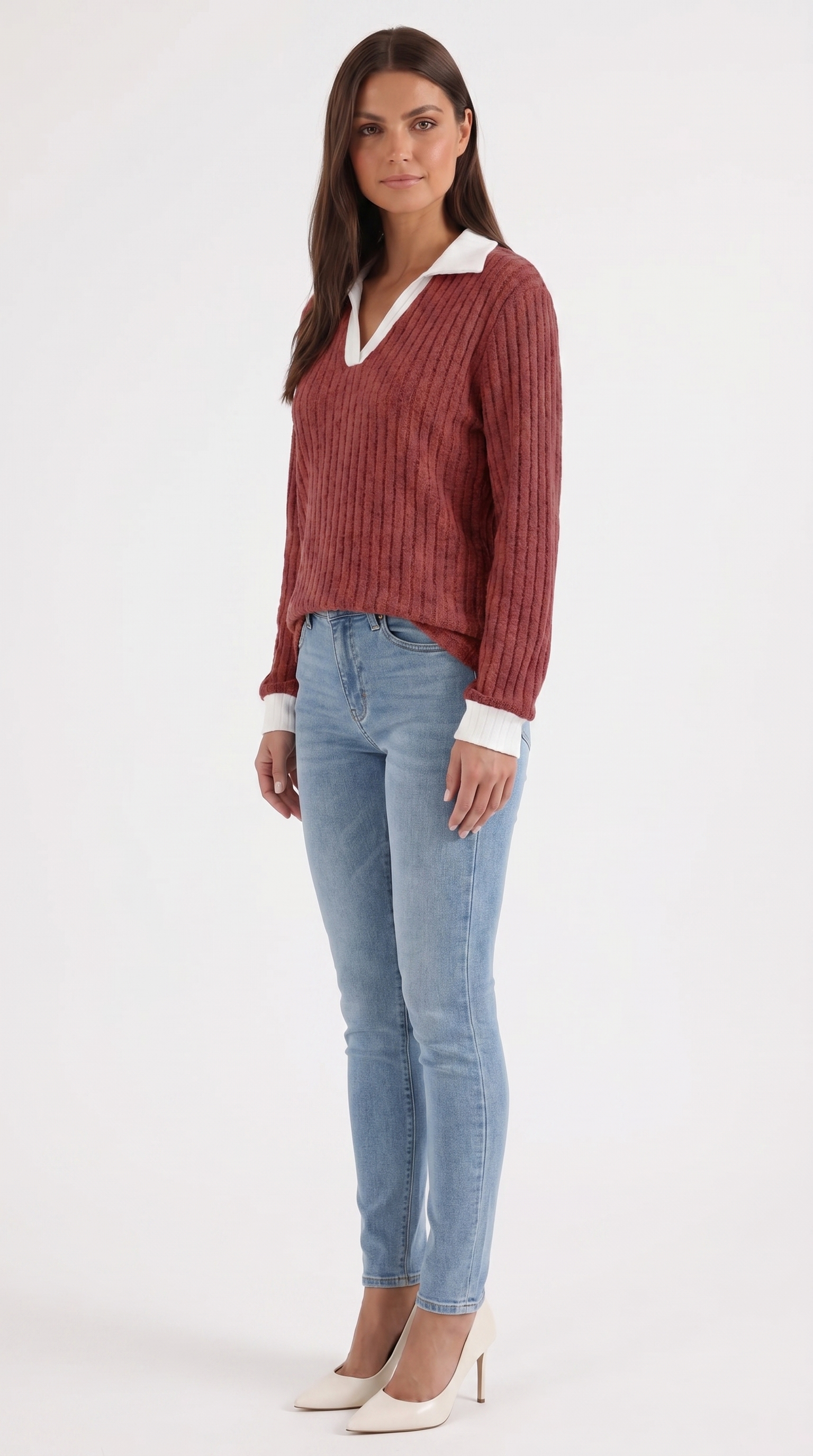Althea Strickpullover mit V-Ausschnitt