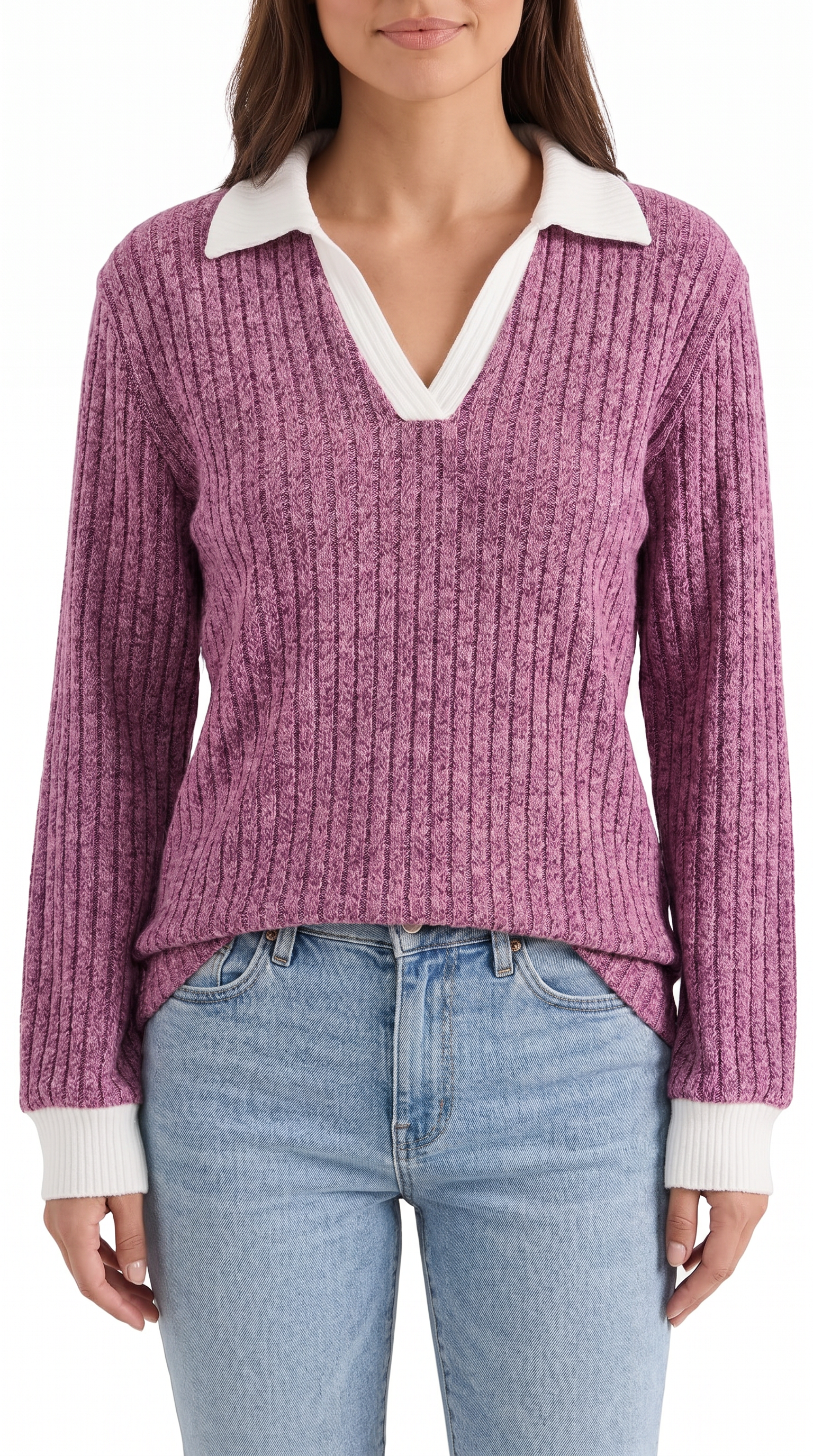 Althea Strickpullover mit V-Ausschnitt