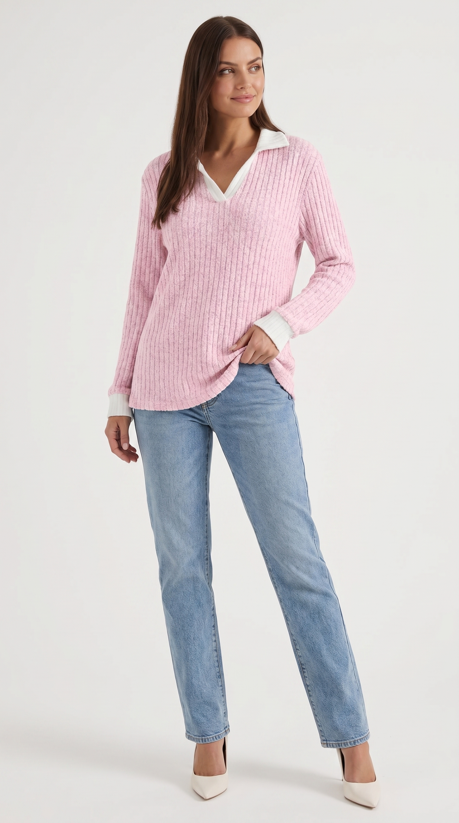Althea Strickpullover mit V-Ausschnitt
