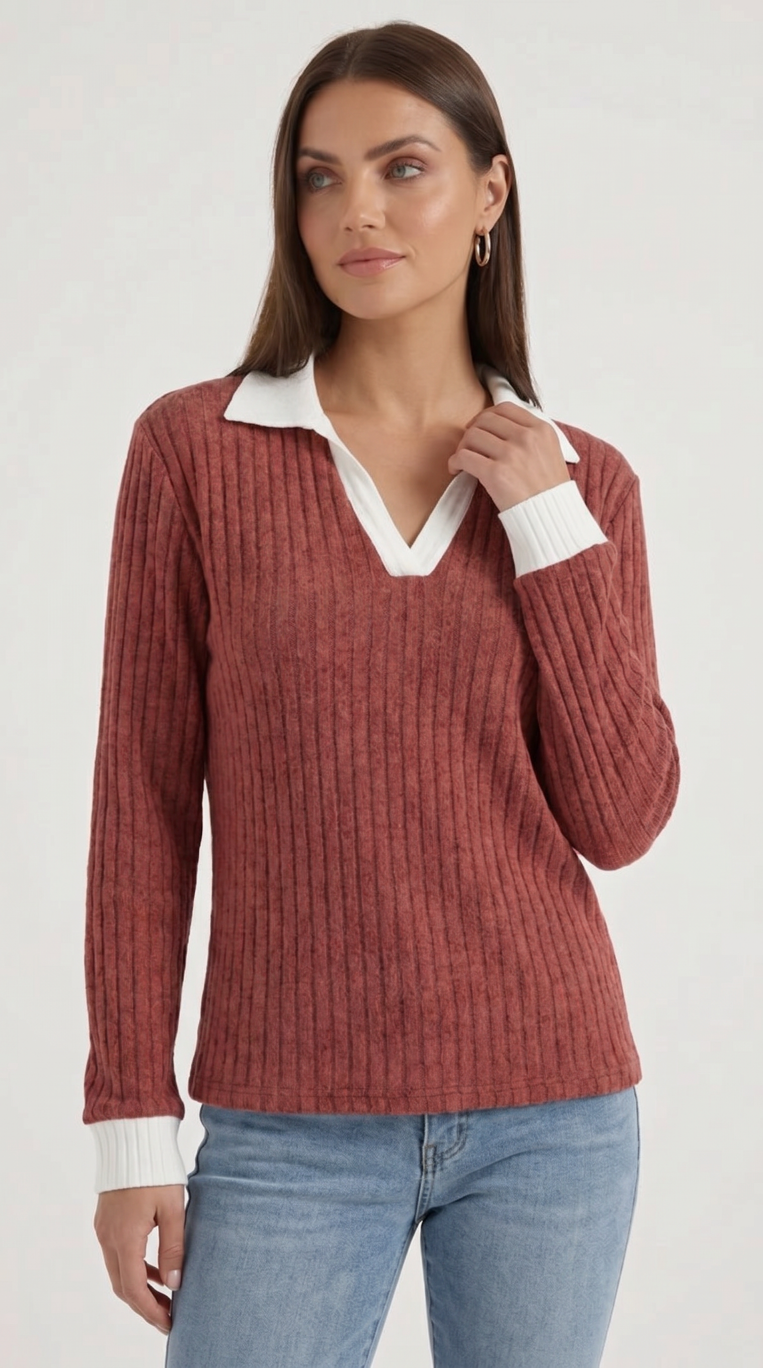 Althea Strickpullover mit V-Ausschnitt