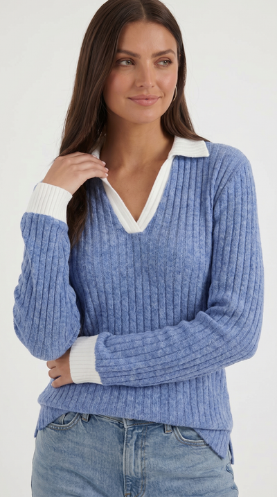 Althea Strickpullover mit V-Ausschnitt