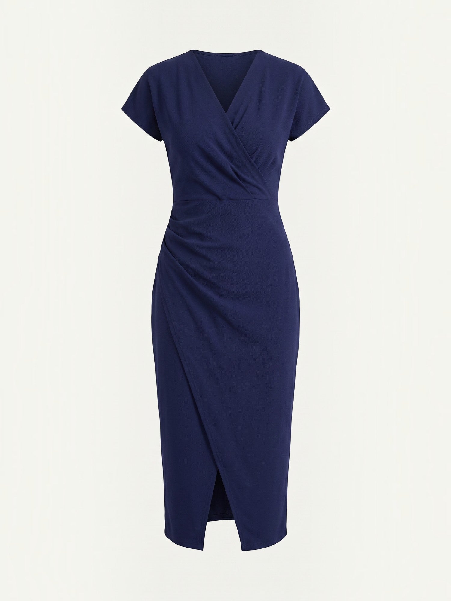 Raina Wickel-Midikleid mit V-Ausschnitt