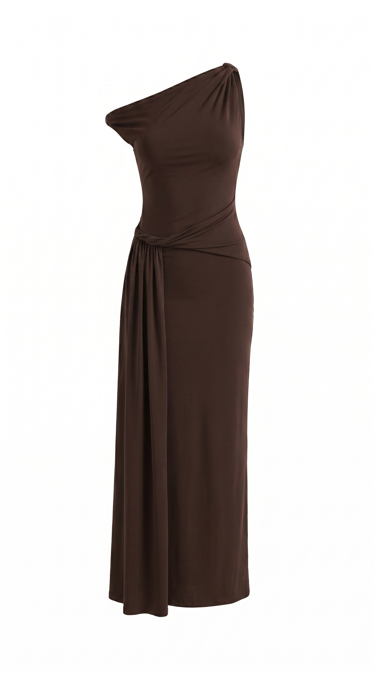 Enid Maxikleid mit One-Shoulder-Träger