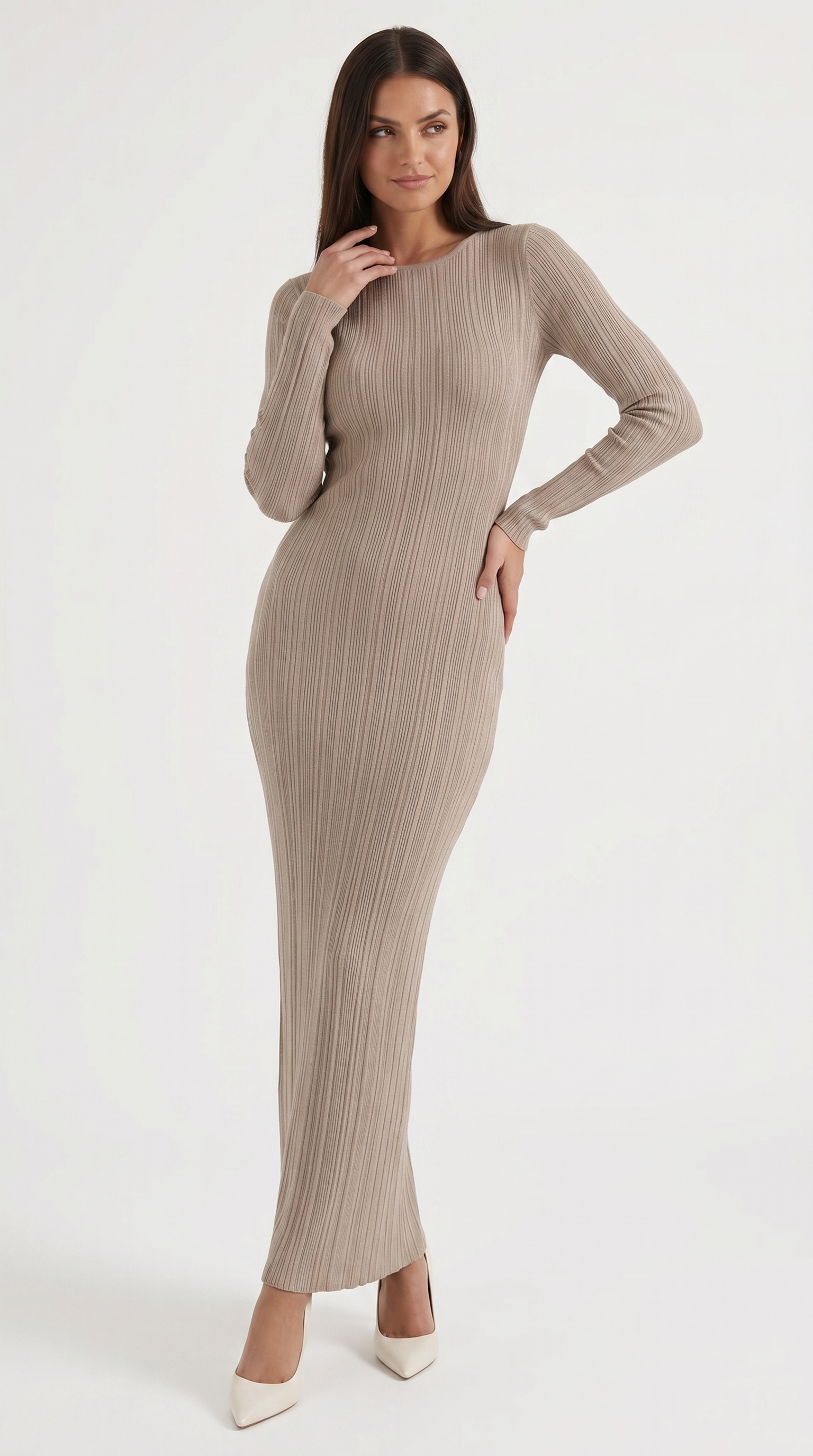 Tamsin Maxi-Strickkleid