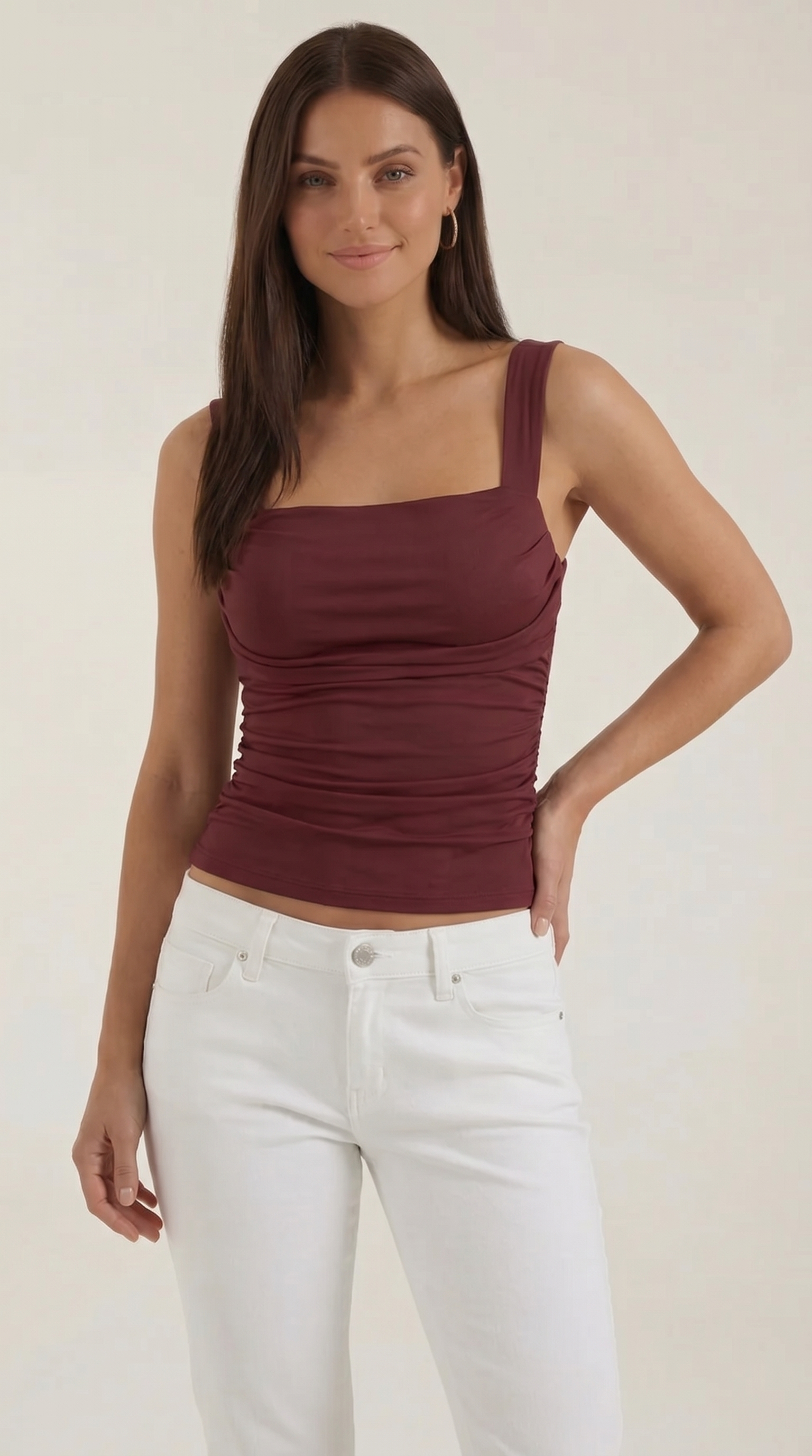 Blair Trägertop mit eckigem Ausschnitt