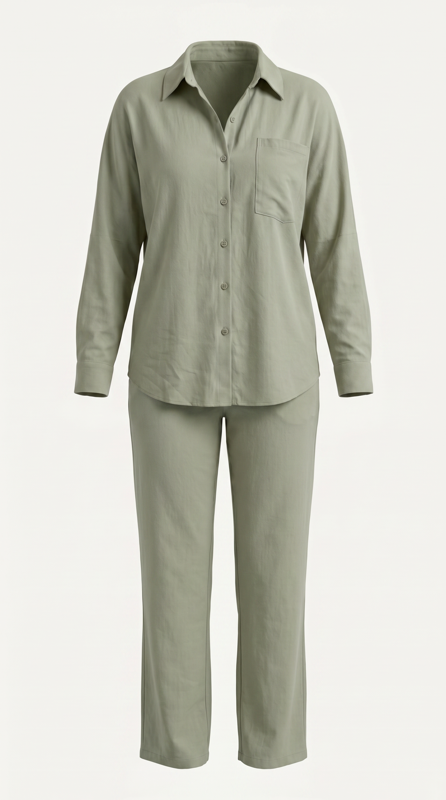 Amber Baumwoll Hosenanzug mit Overshirt