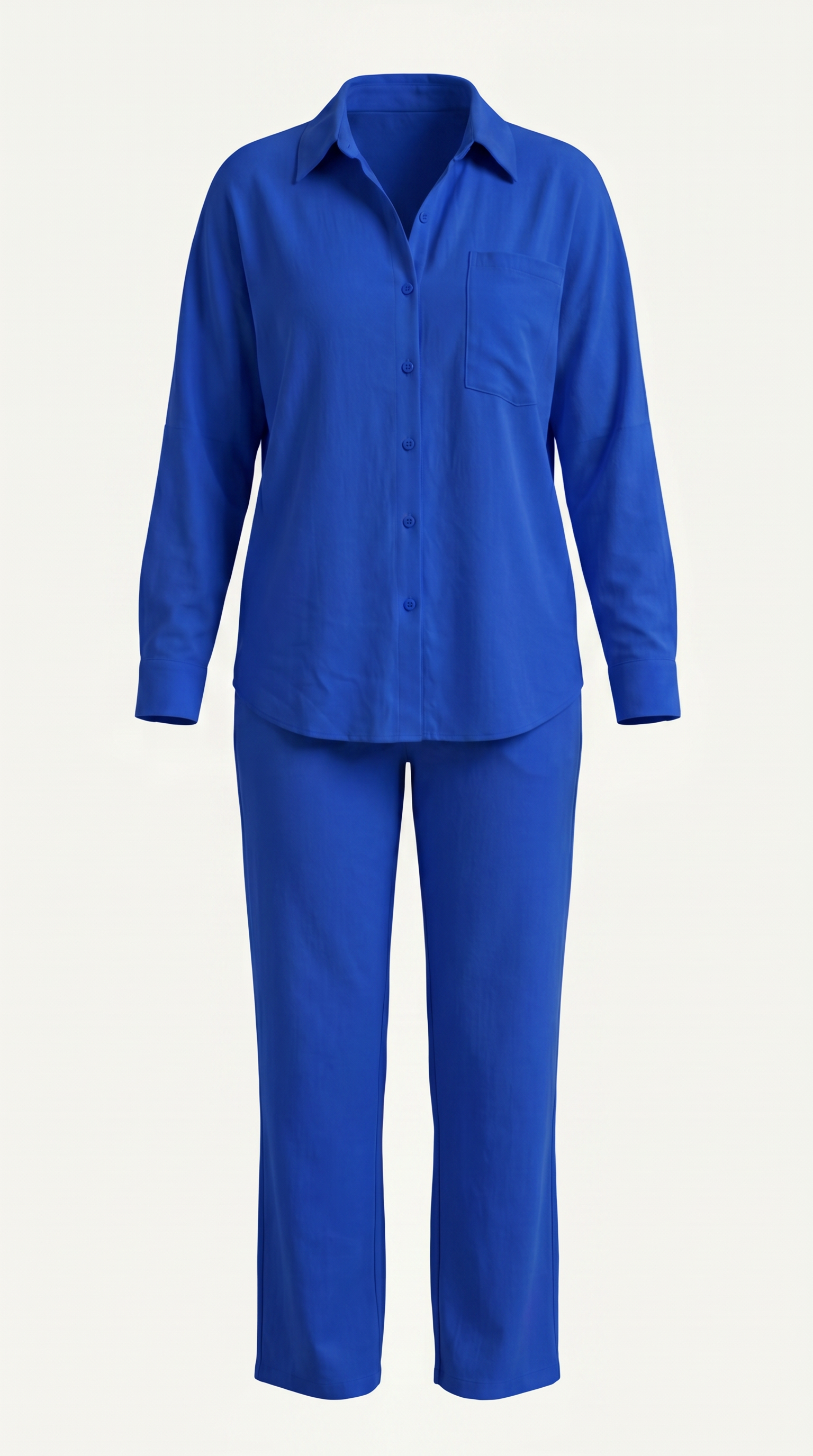 Amber Baumwoll Hosenanzug mit Overshirt