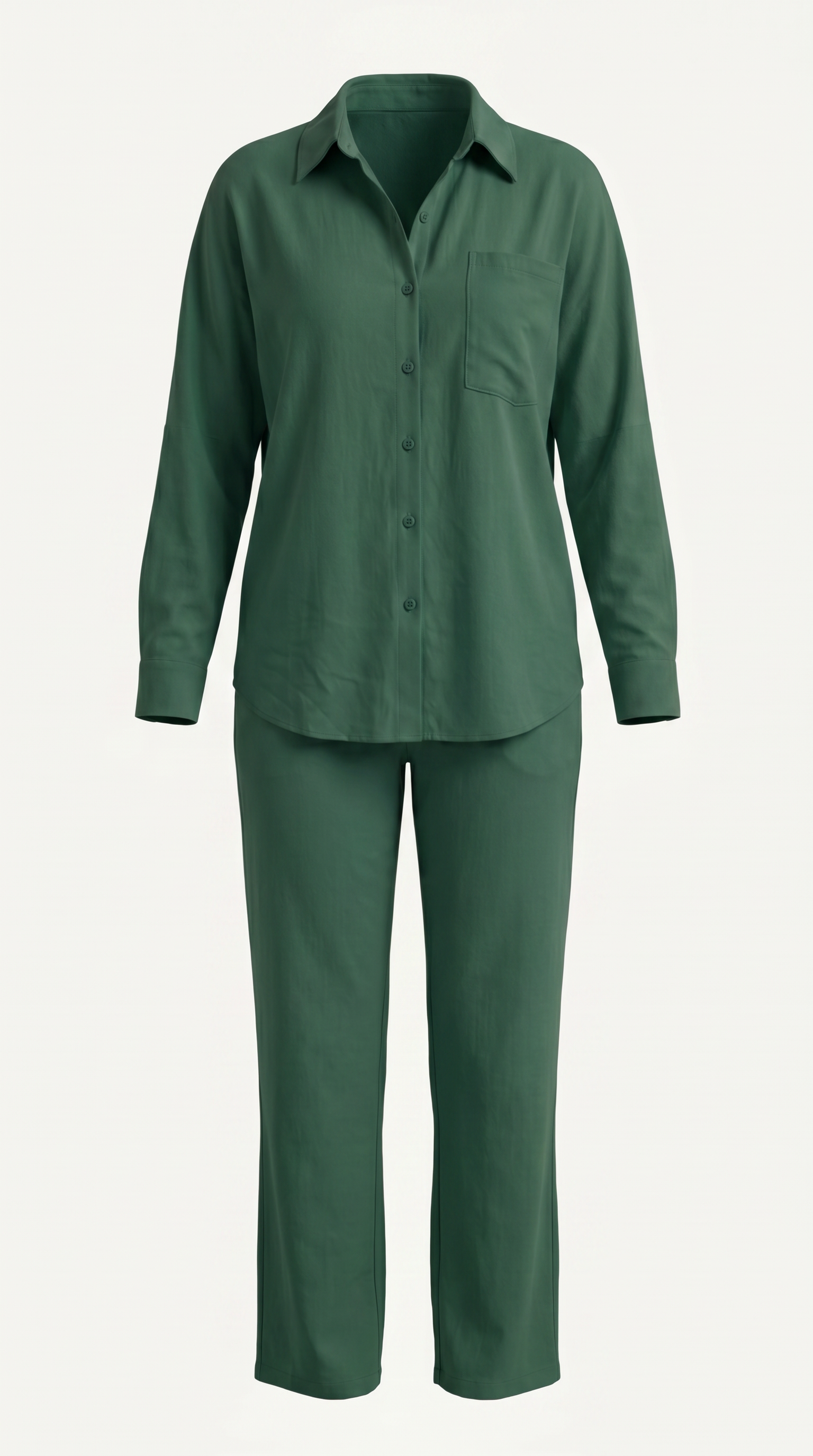 Amber Baumwoll Hosenanzug mit Overshirt