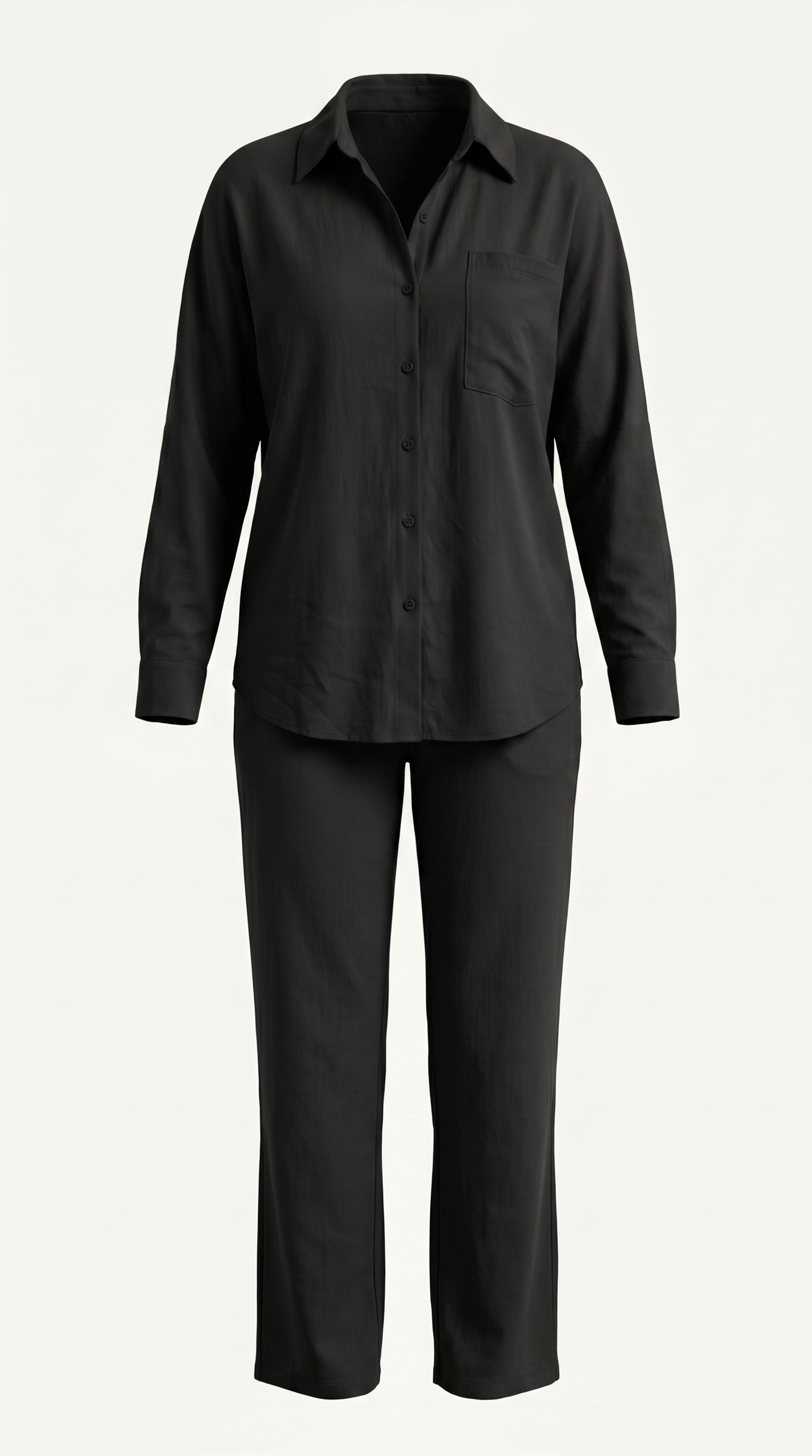 Amber Baumwoll Hosenanzug mit Overshirt