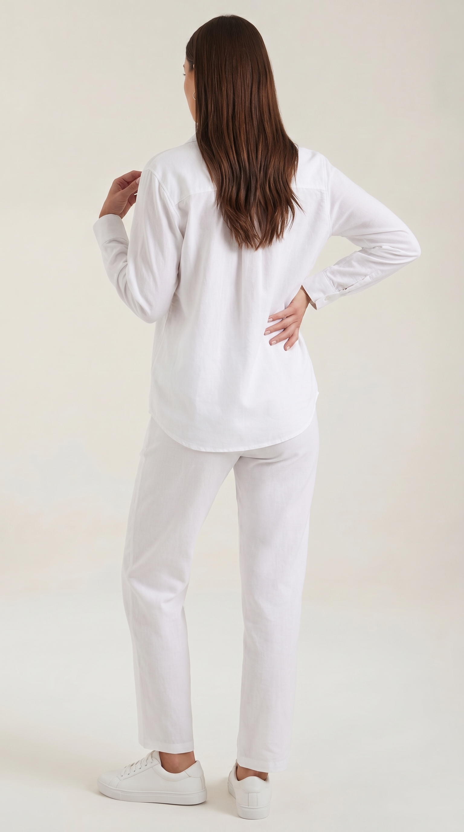 Amber Baumwoll Hosenanzug mit Overshirt