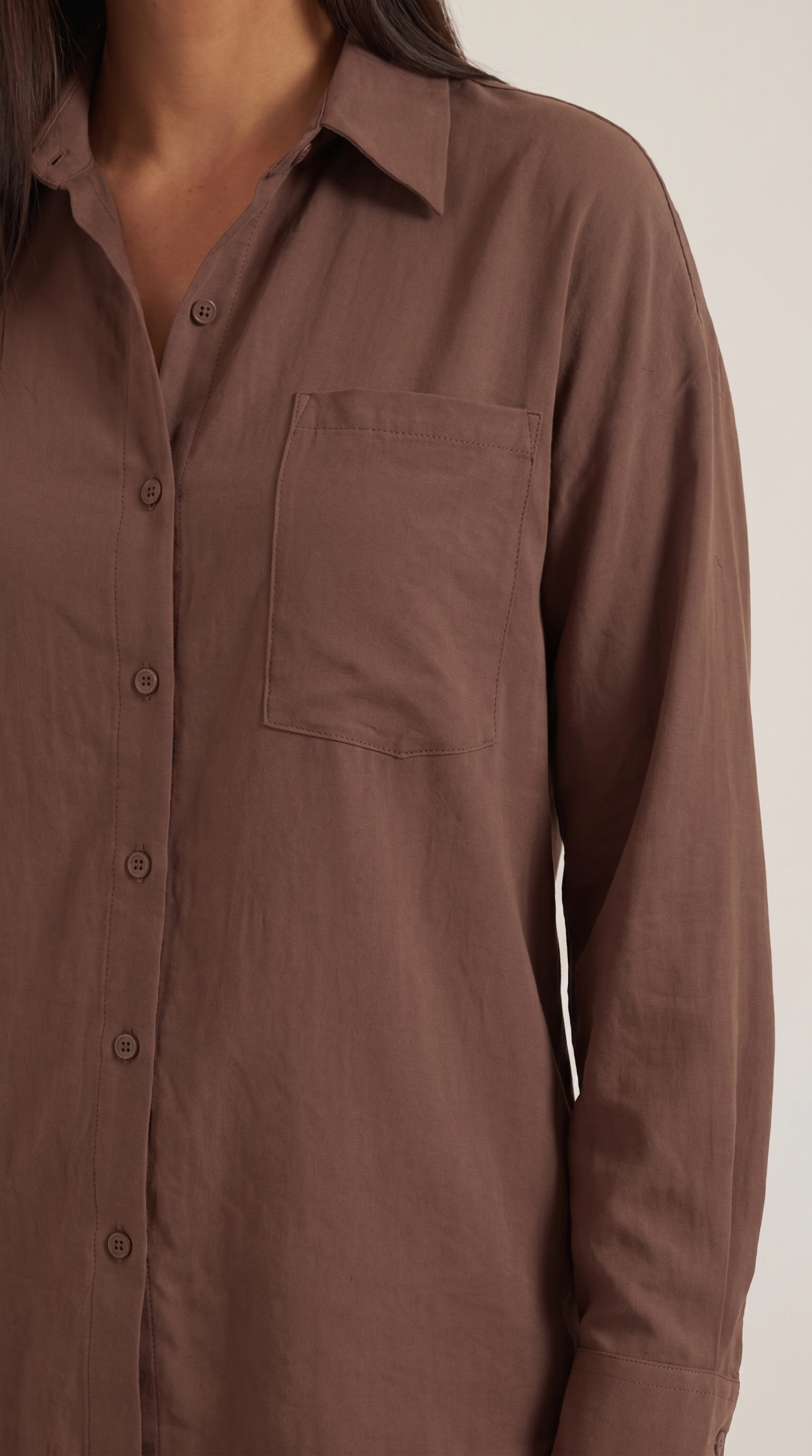 Amber Baumwoll Hosenanzug mit Overshirt