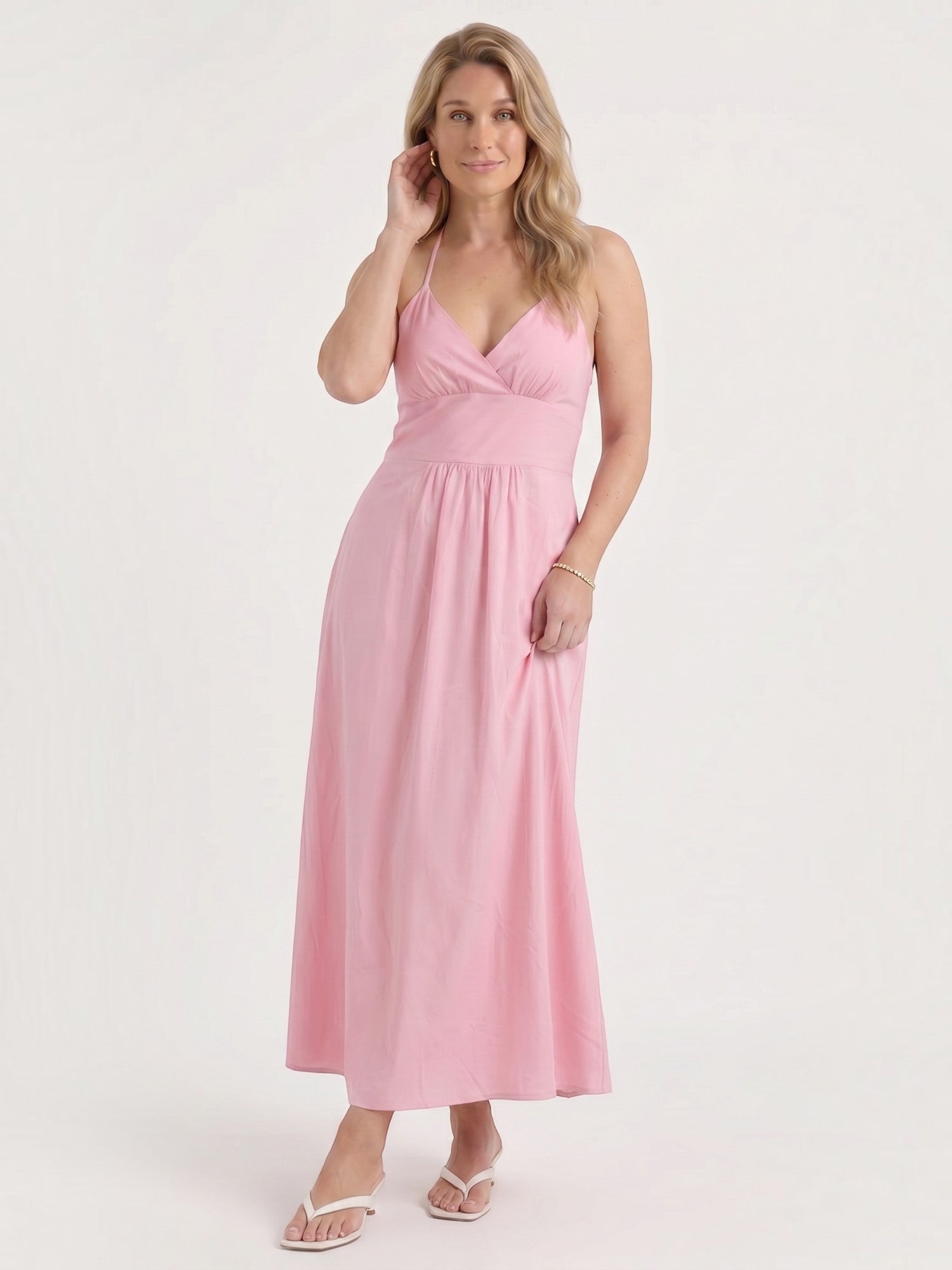 Monica Maxikleid mit Neckholder-Ausschnitt