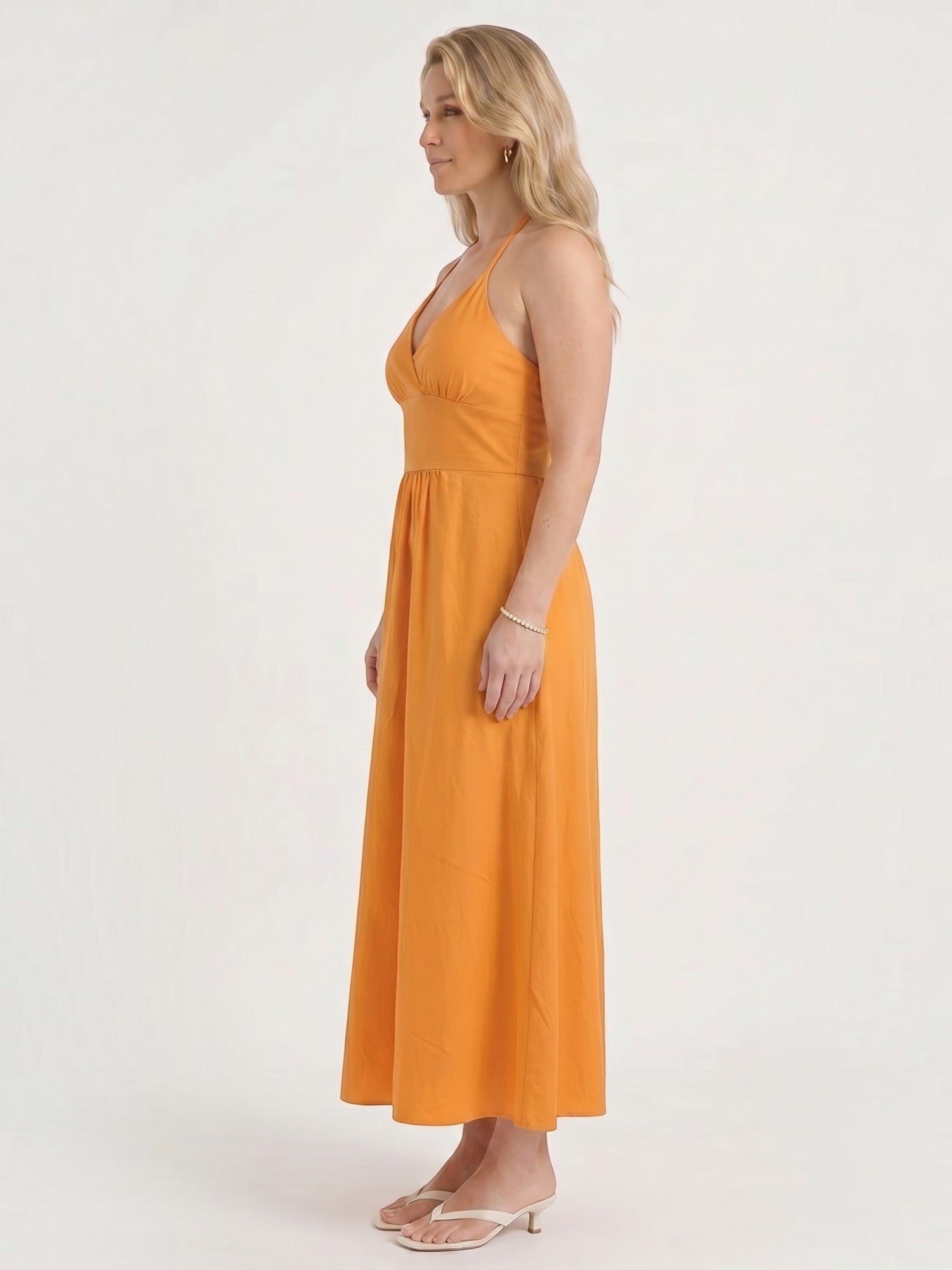 Monica Maxikleid mit Neckholder-Ausschnitt