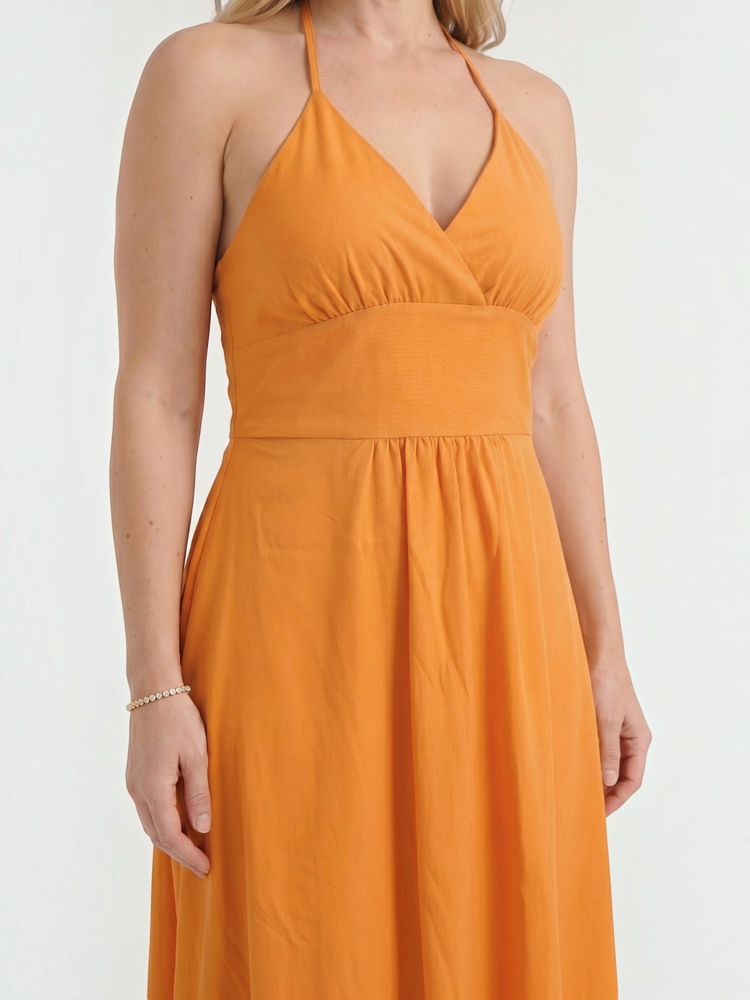 Monica Maxikleid mit Neckholder-Ausschnitt