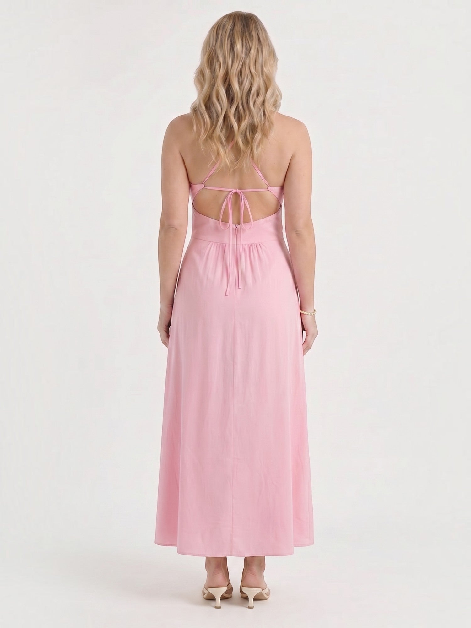 Monica Maxikleid mit Neckholder-Ausschnitt