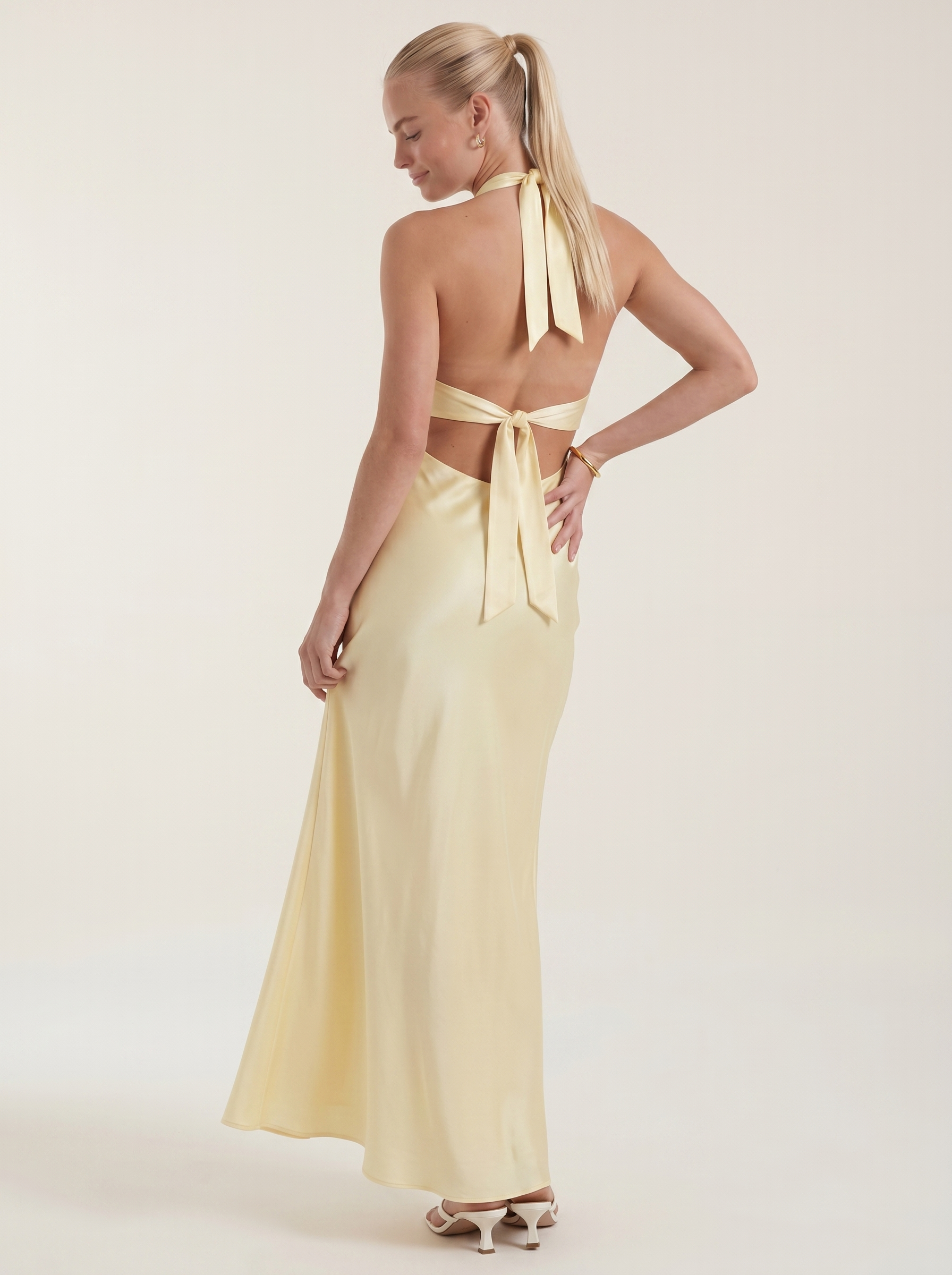 Essie Maxikleid Neckholder mit V-Ausschnitt