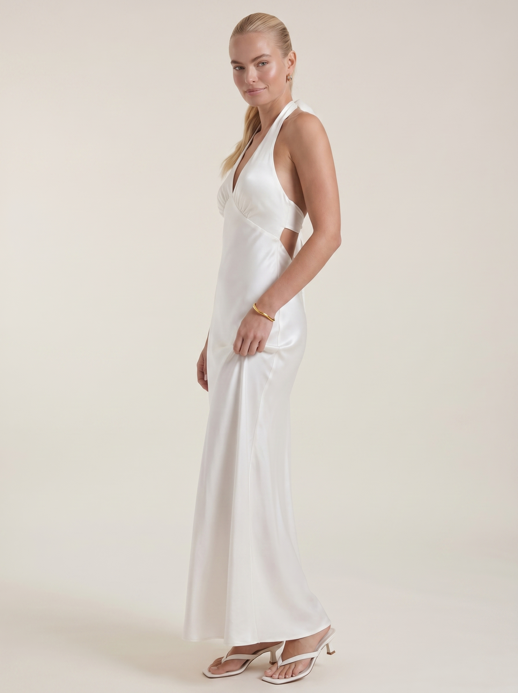 Essie Maxikleid Neckholder mit V-Ausschnitt