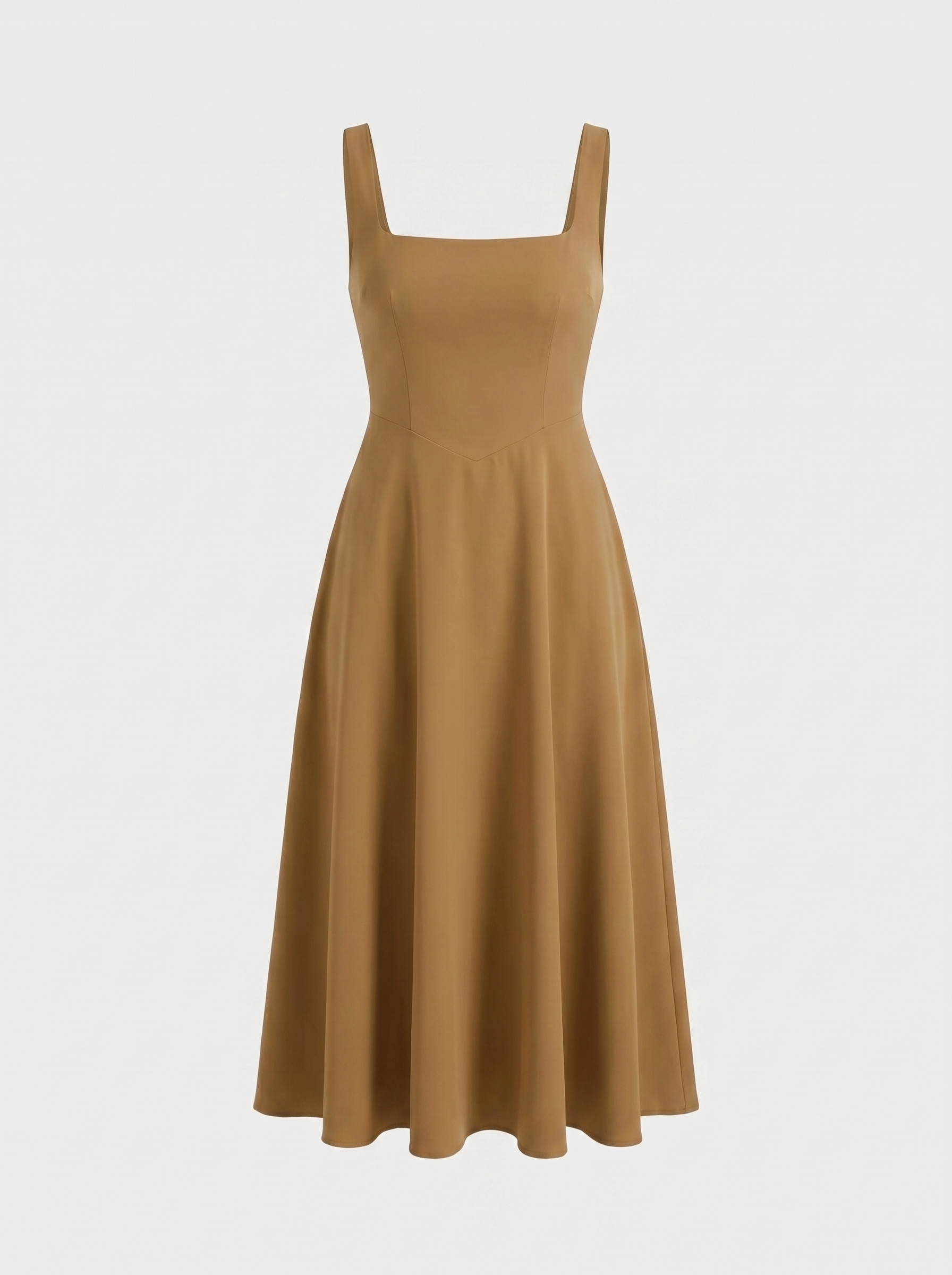 Clarisse Midikleid mit Karree-Ausschnitt und Schwingrock