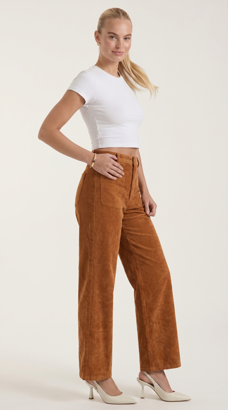 Allison Weite Cordhose
