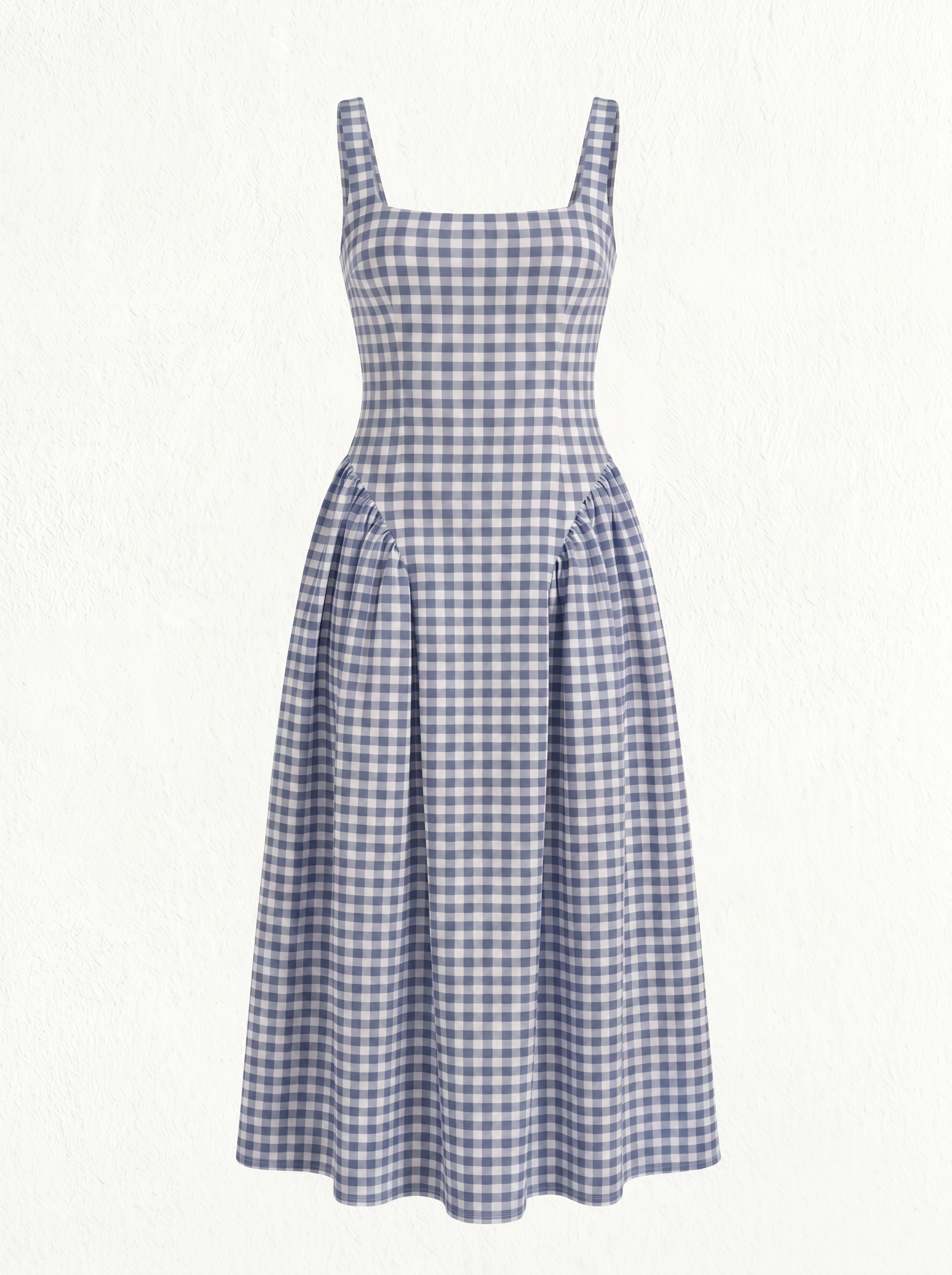 Cleo Midikleid mit Karomuster und Faltenrock