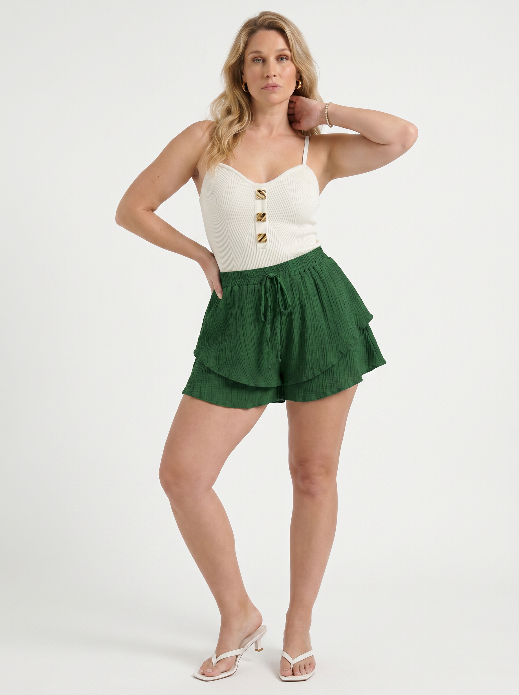 Piper Shorts im Volant-Look