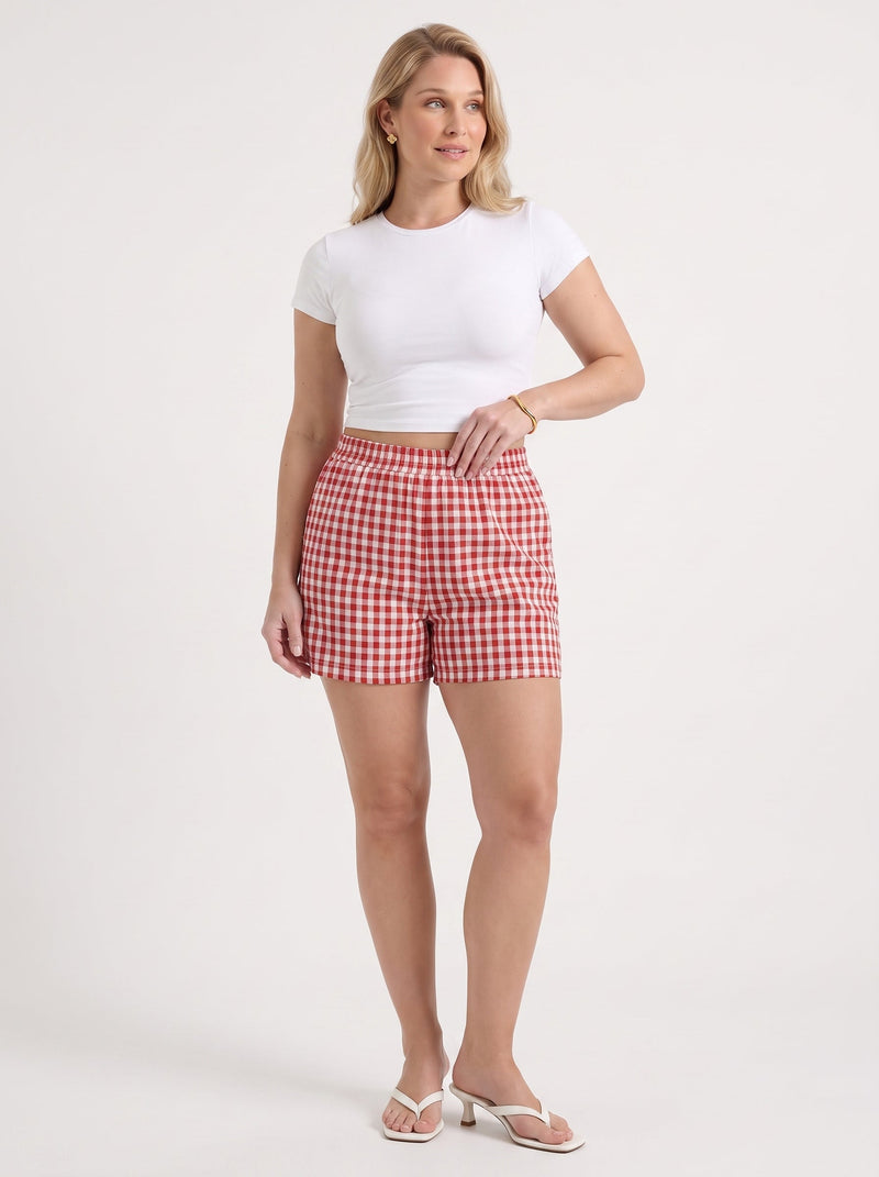 Harper Shorts im Vichy-Karo