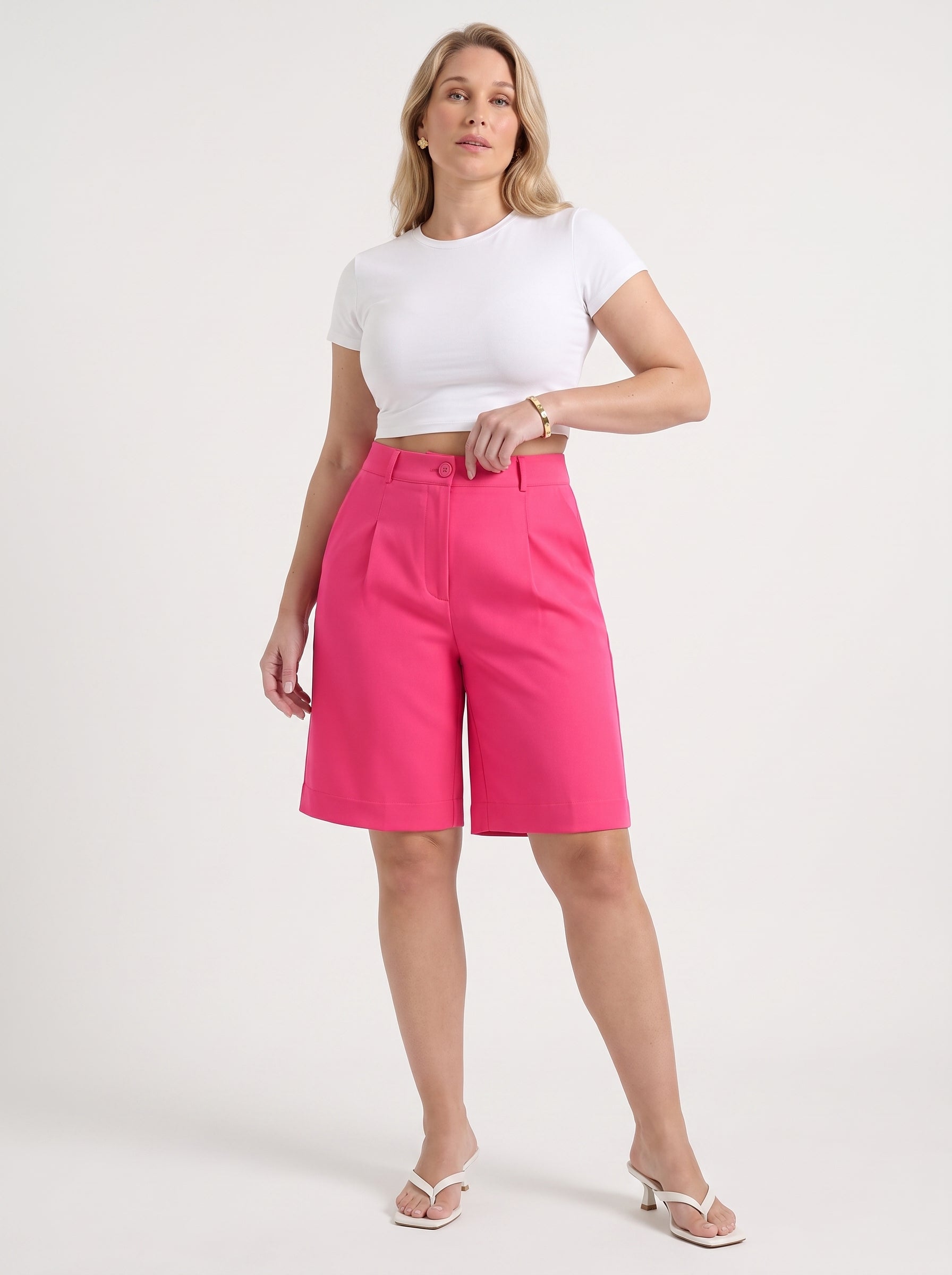 Anais Bermudashorts mit Bundfalten