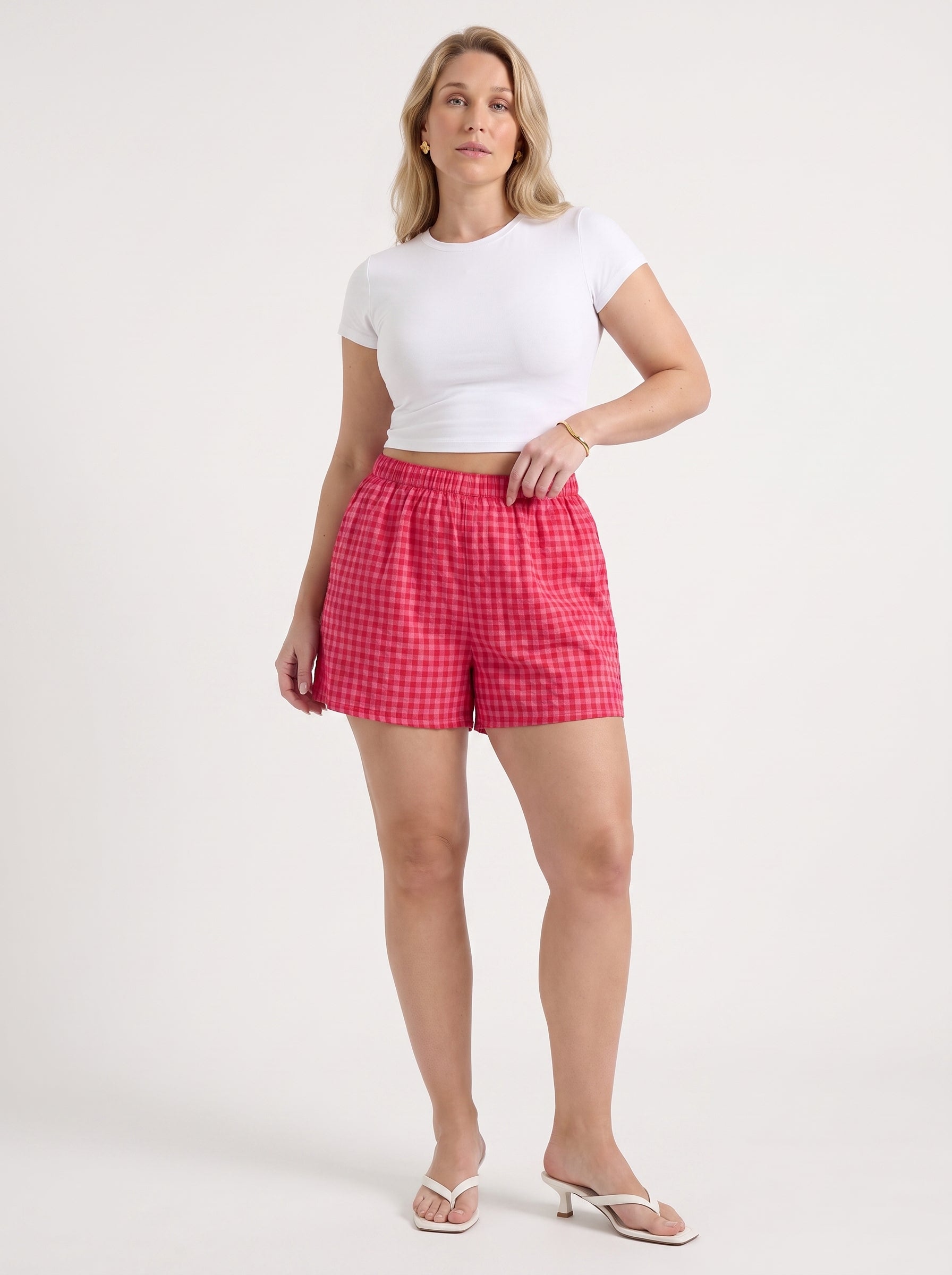 Harper Shorts im Vichy-Karo