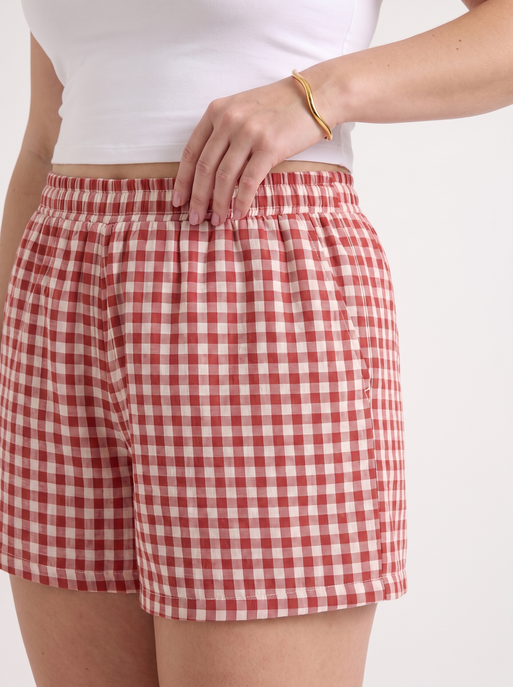 Harper Shorts im Vichy-Karo