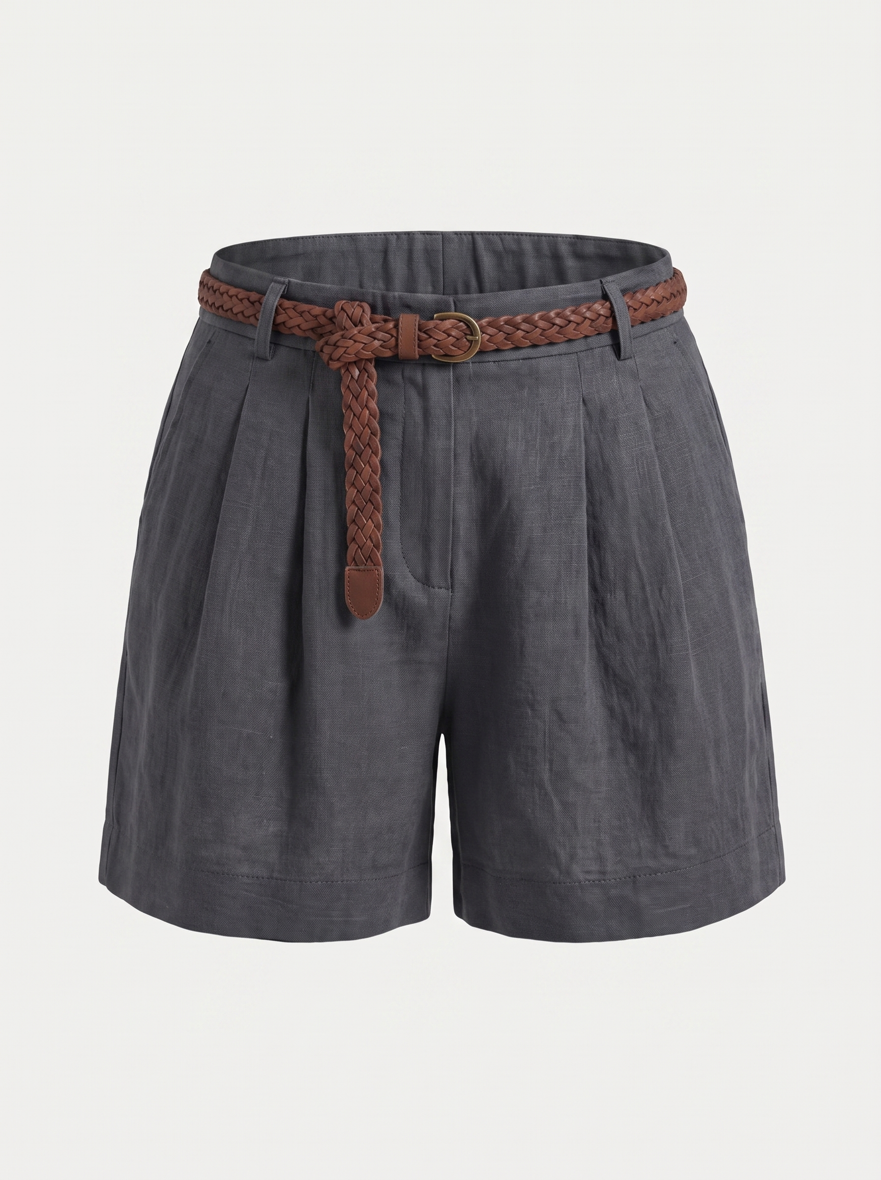 Meeka Shorts mit Flechtgürtel