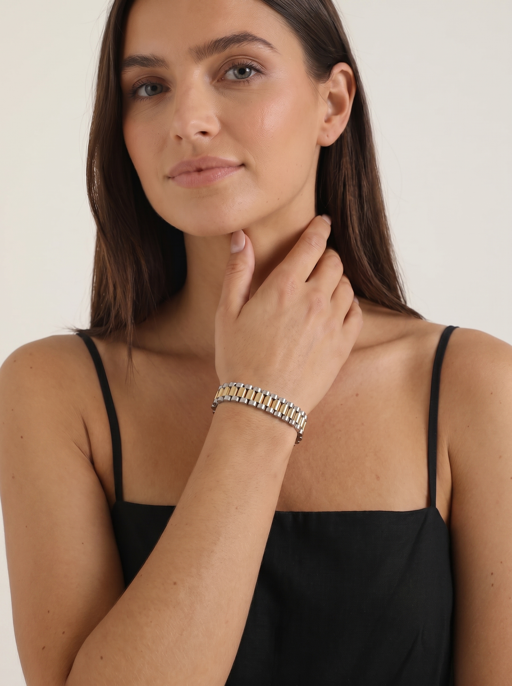 Luisa Gliederarmband im Uhrenarmband-Stil