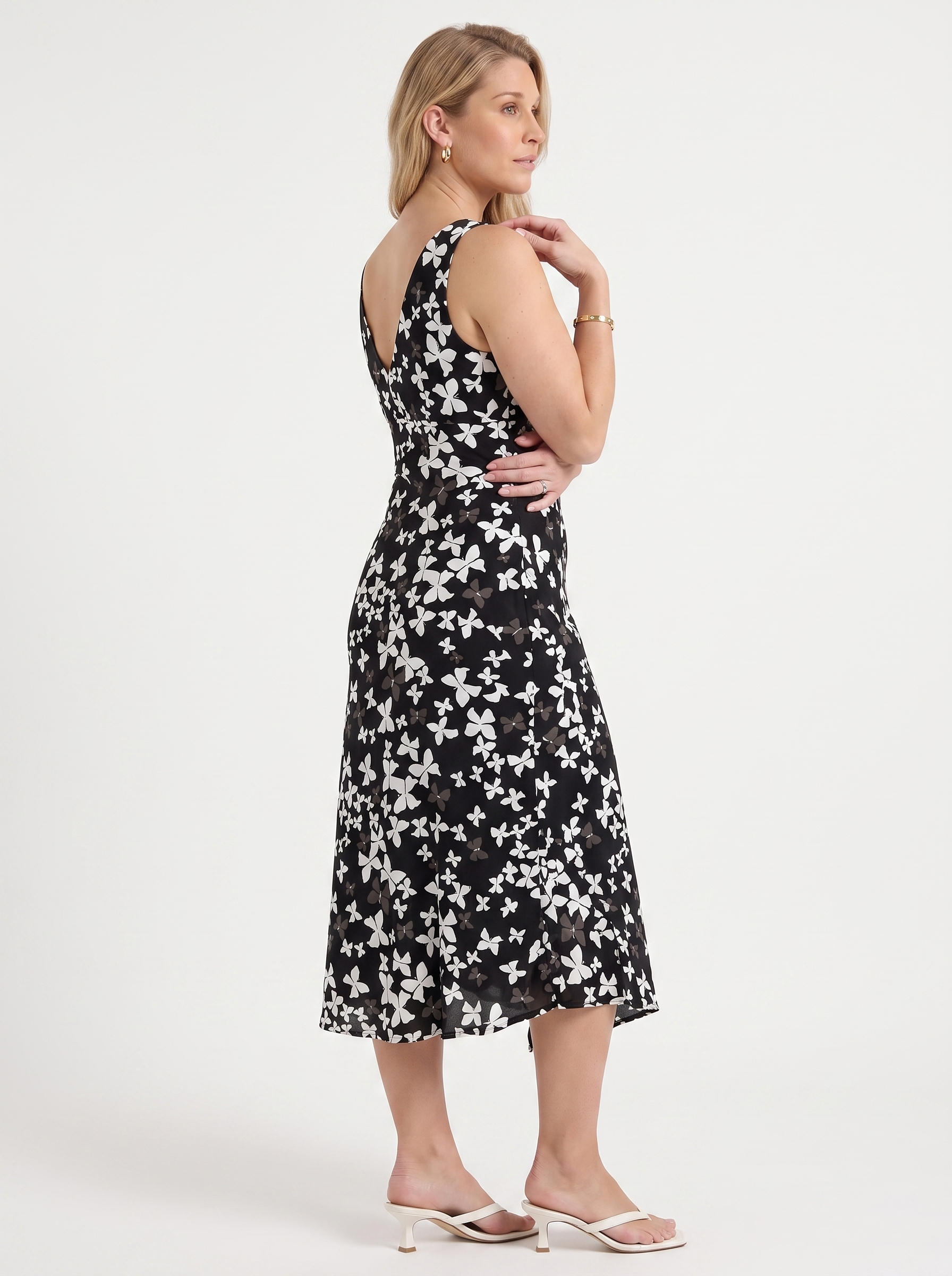 Esme Midikleid mit Blumenmuster