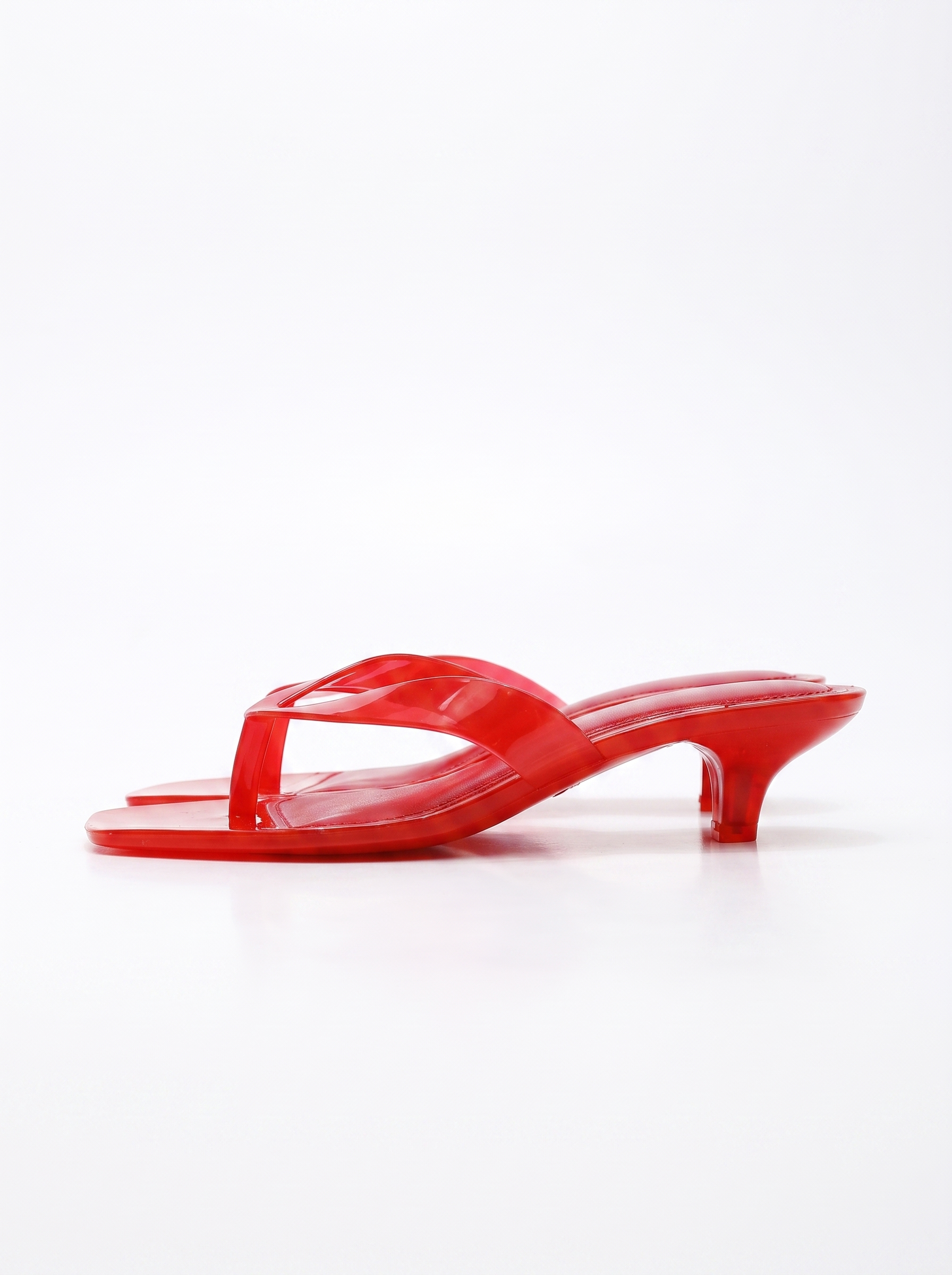 Mikayla Zehensteg-Sandaletten in Transparent-Optik