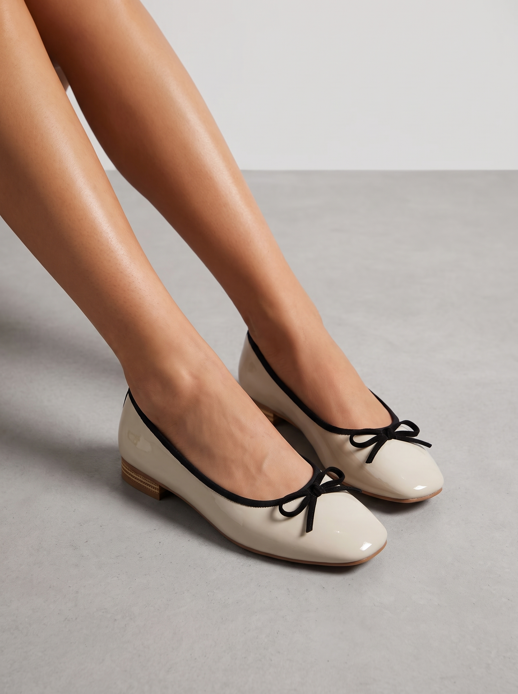 Brandy Ballerinas in Lackoptik