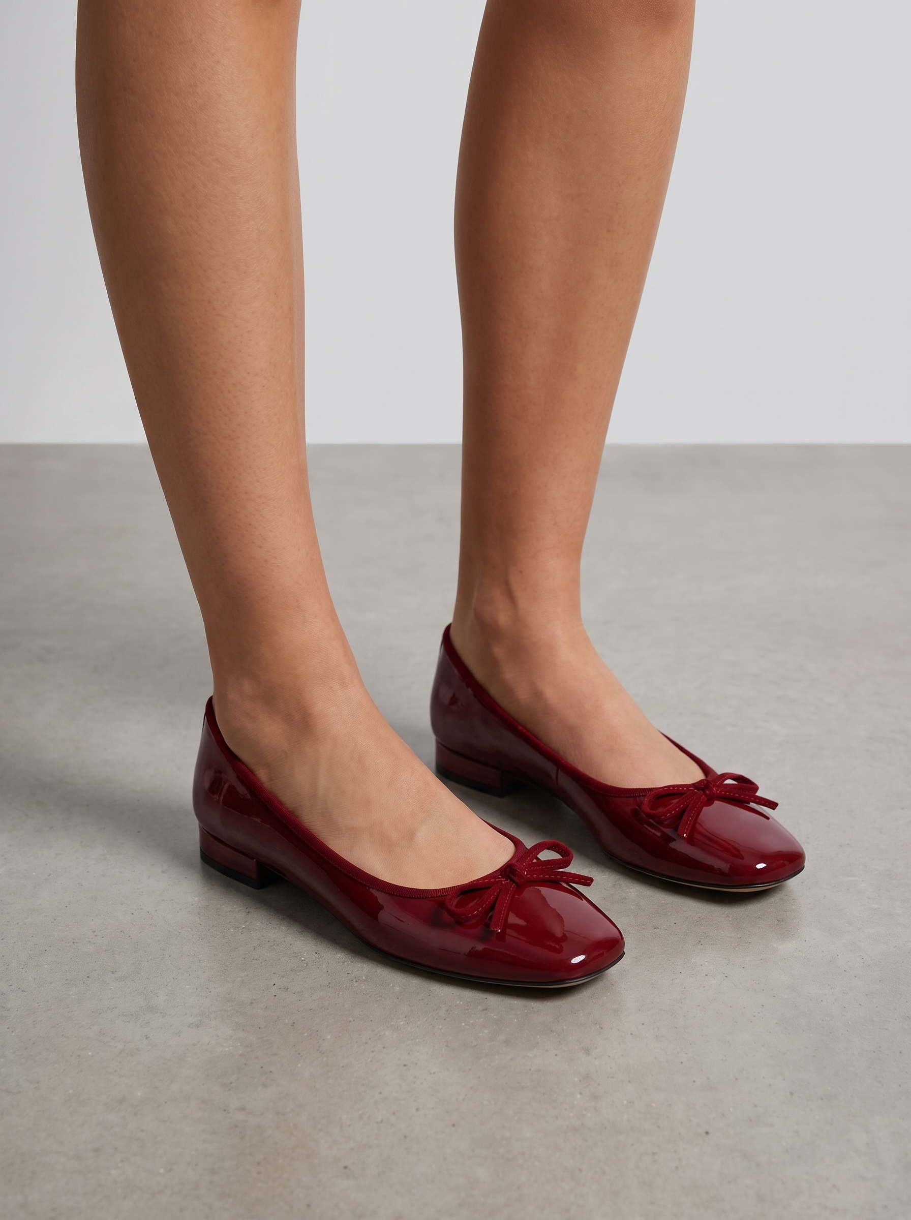 Brandy Ballerinas in Lackoptik