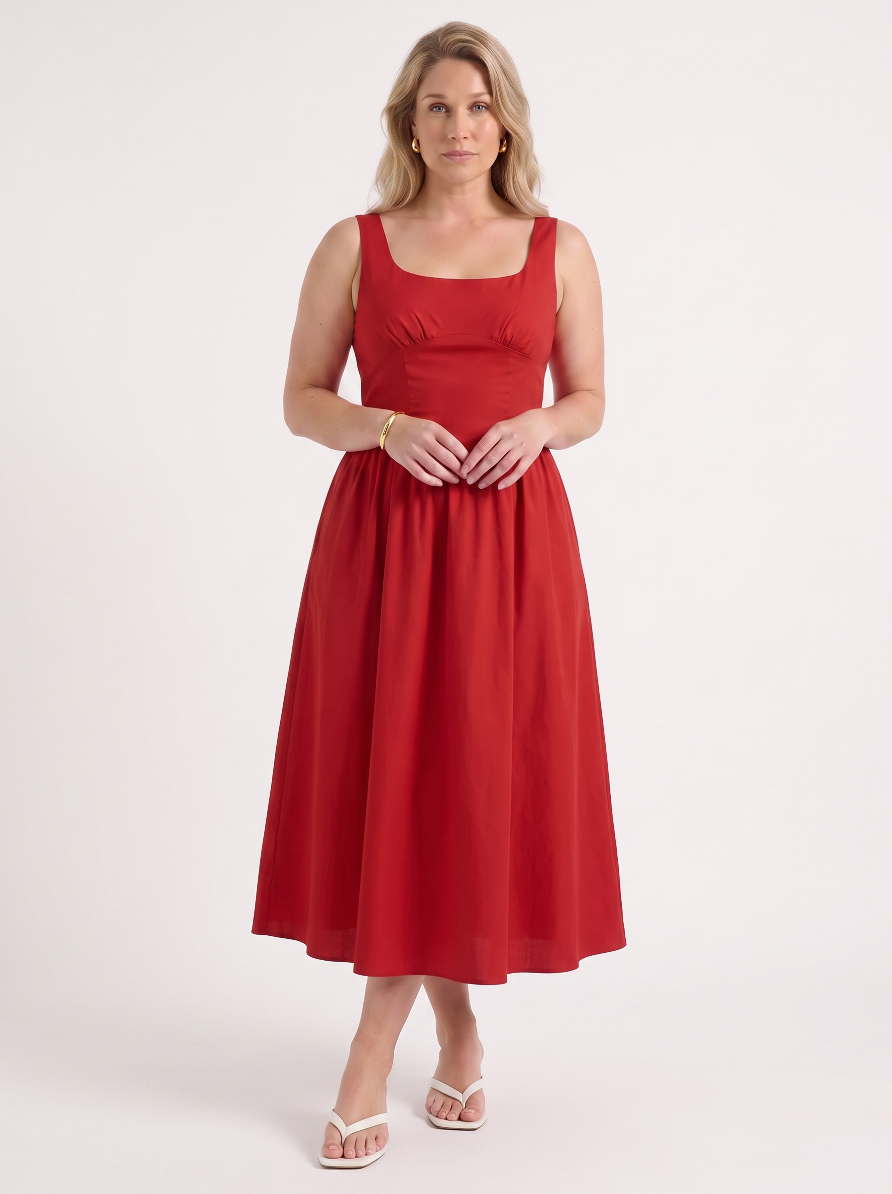 Delilah Midikleid mit Blumenmuster