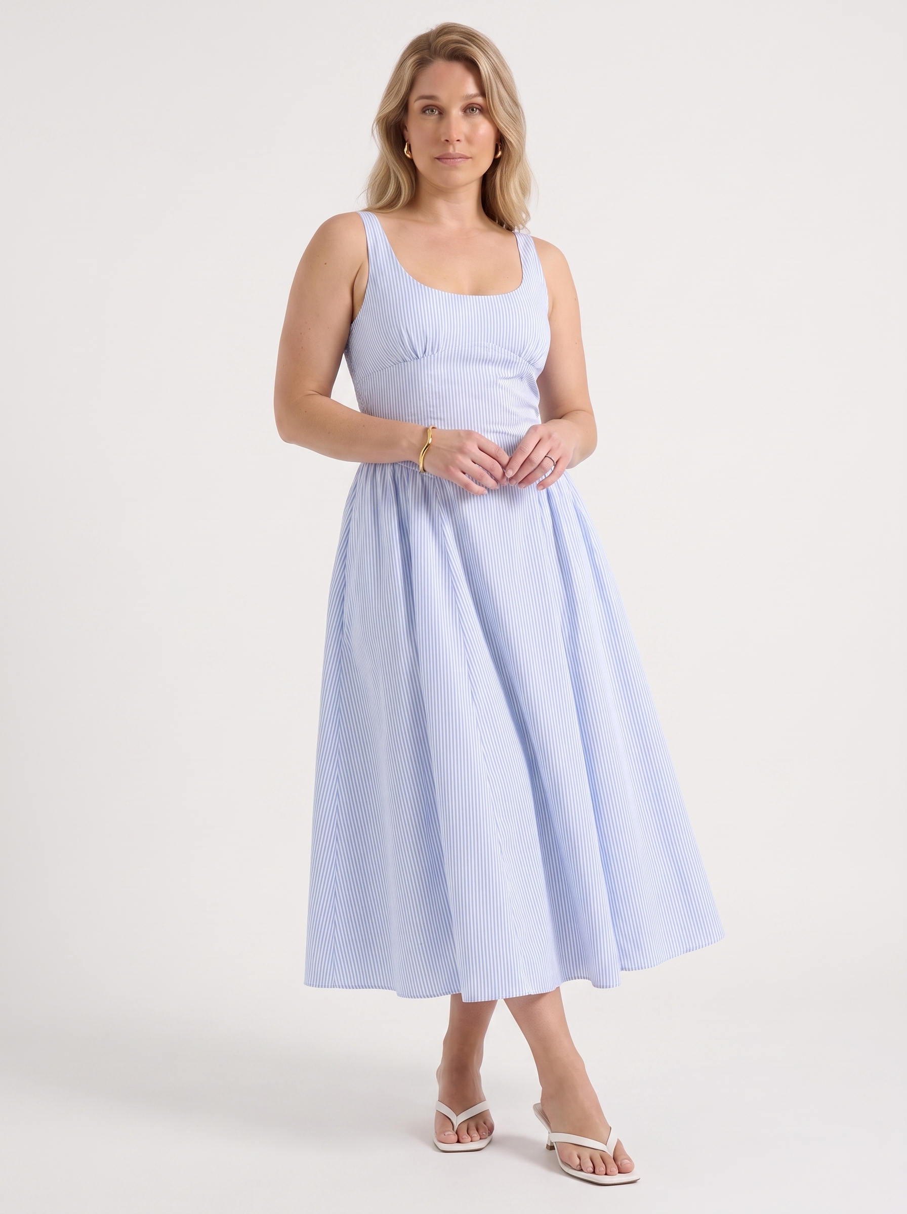 Delilah Midikleid mit Blumenmuster