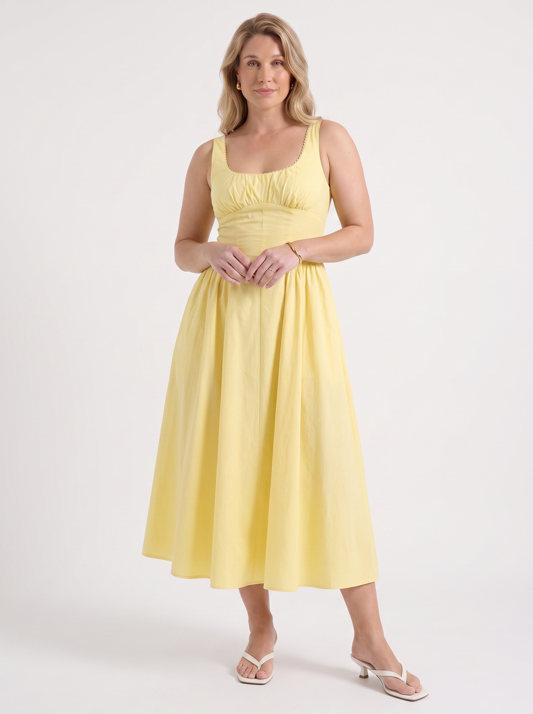Delilah Midikleid mit Blumenmuster