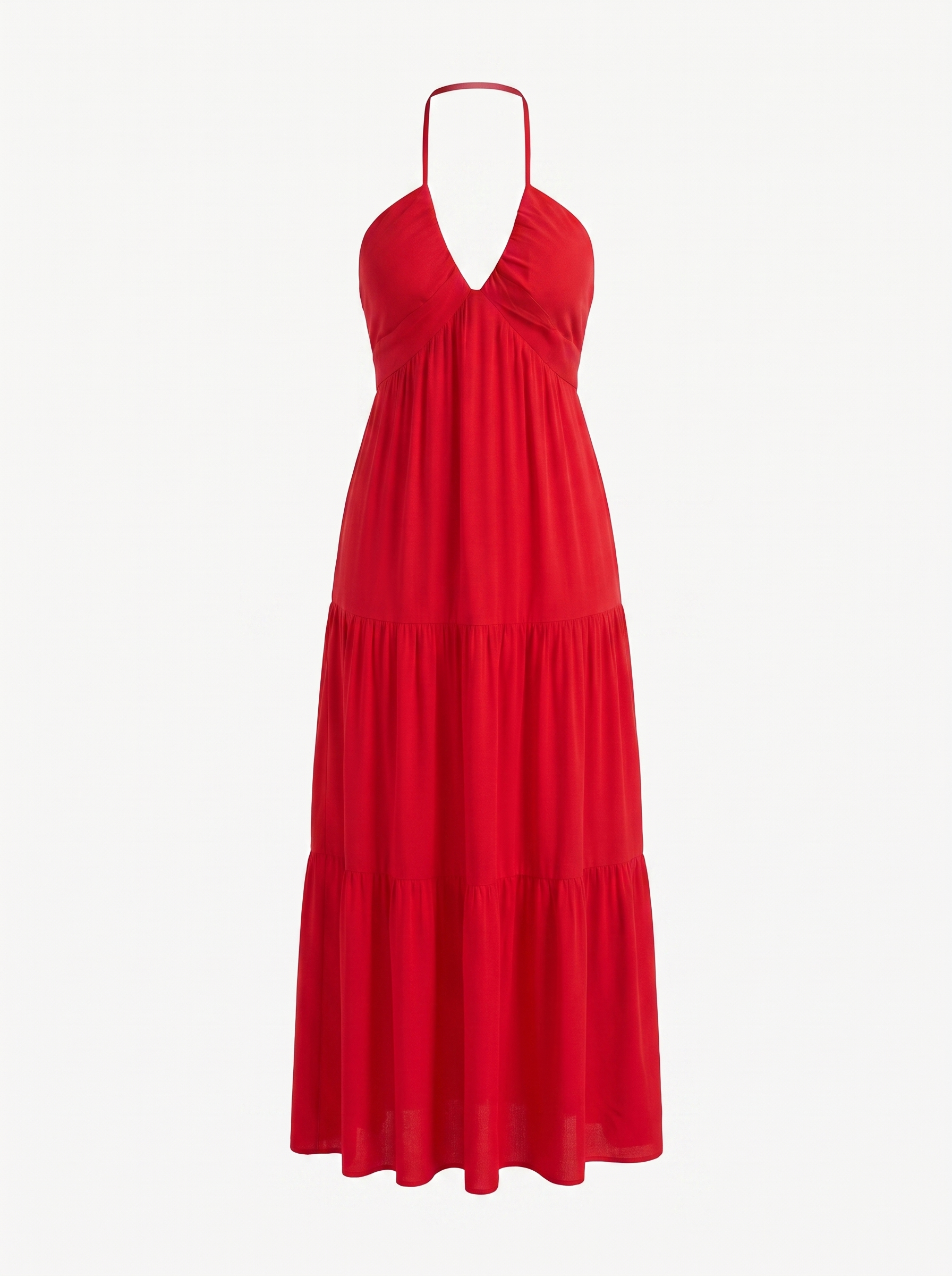 Sloane Volant-Maxikleid mit Neckholder