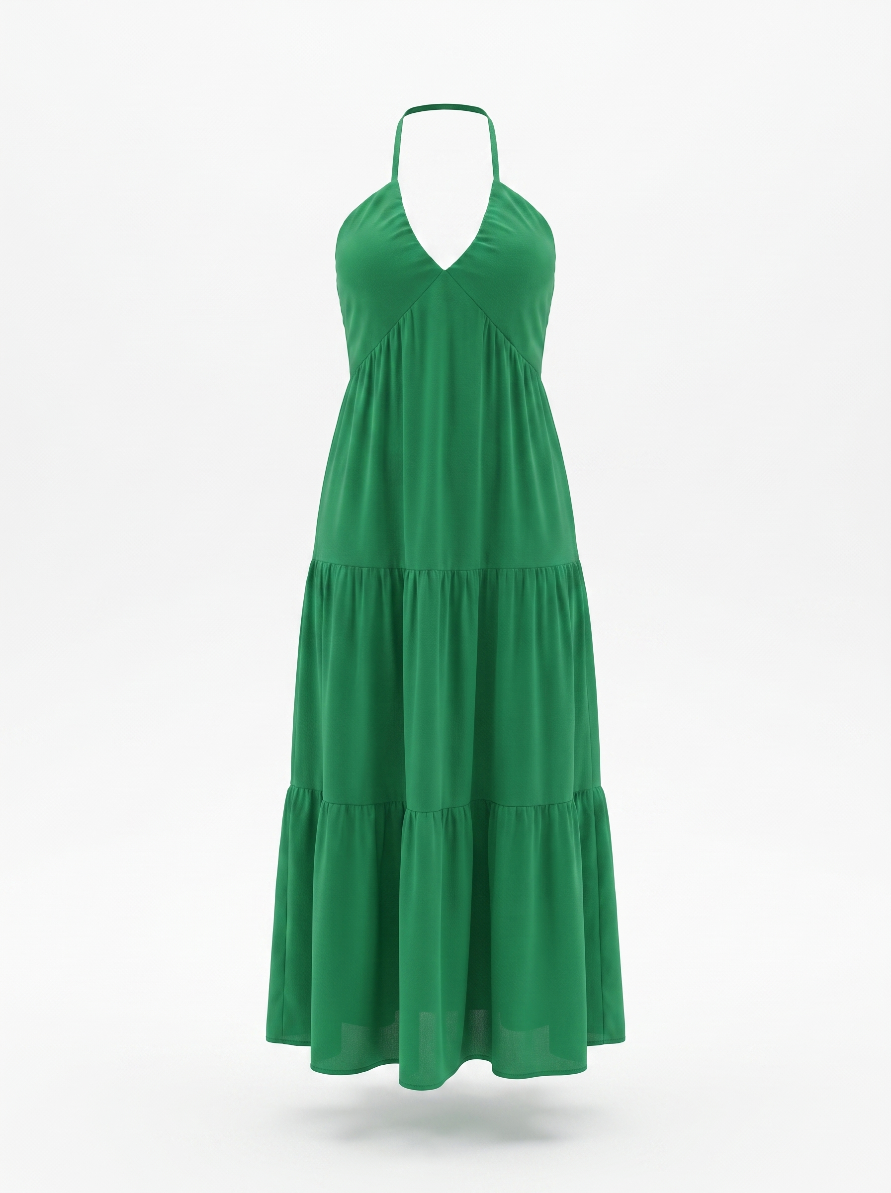 Sloane Volant-Maxikleid mit Neckholder