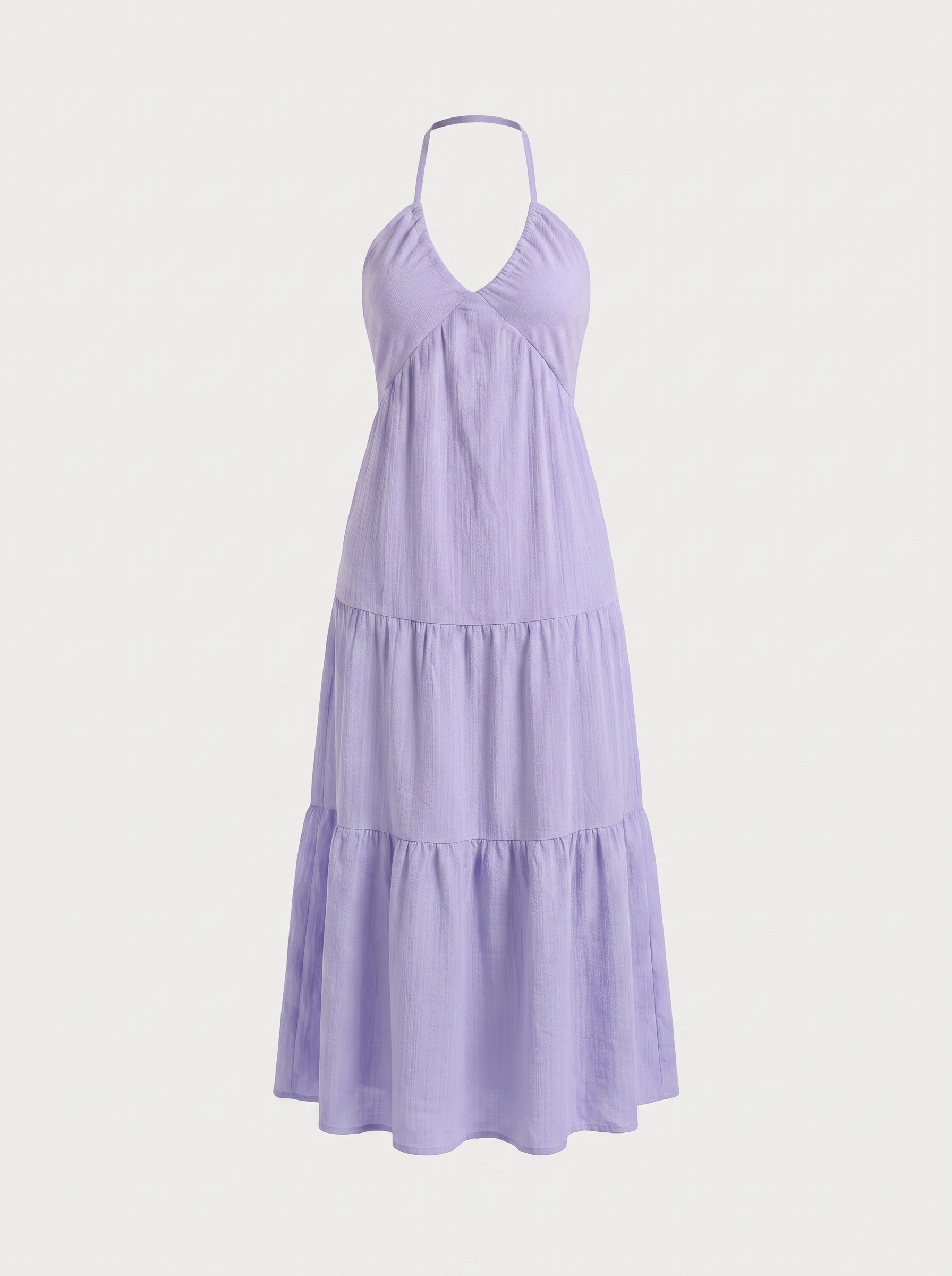 Sloane Volant-Maxikleid mit Neckholder