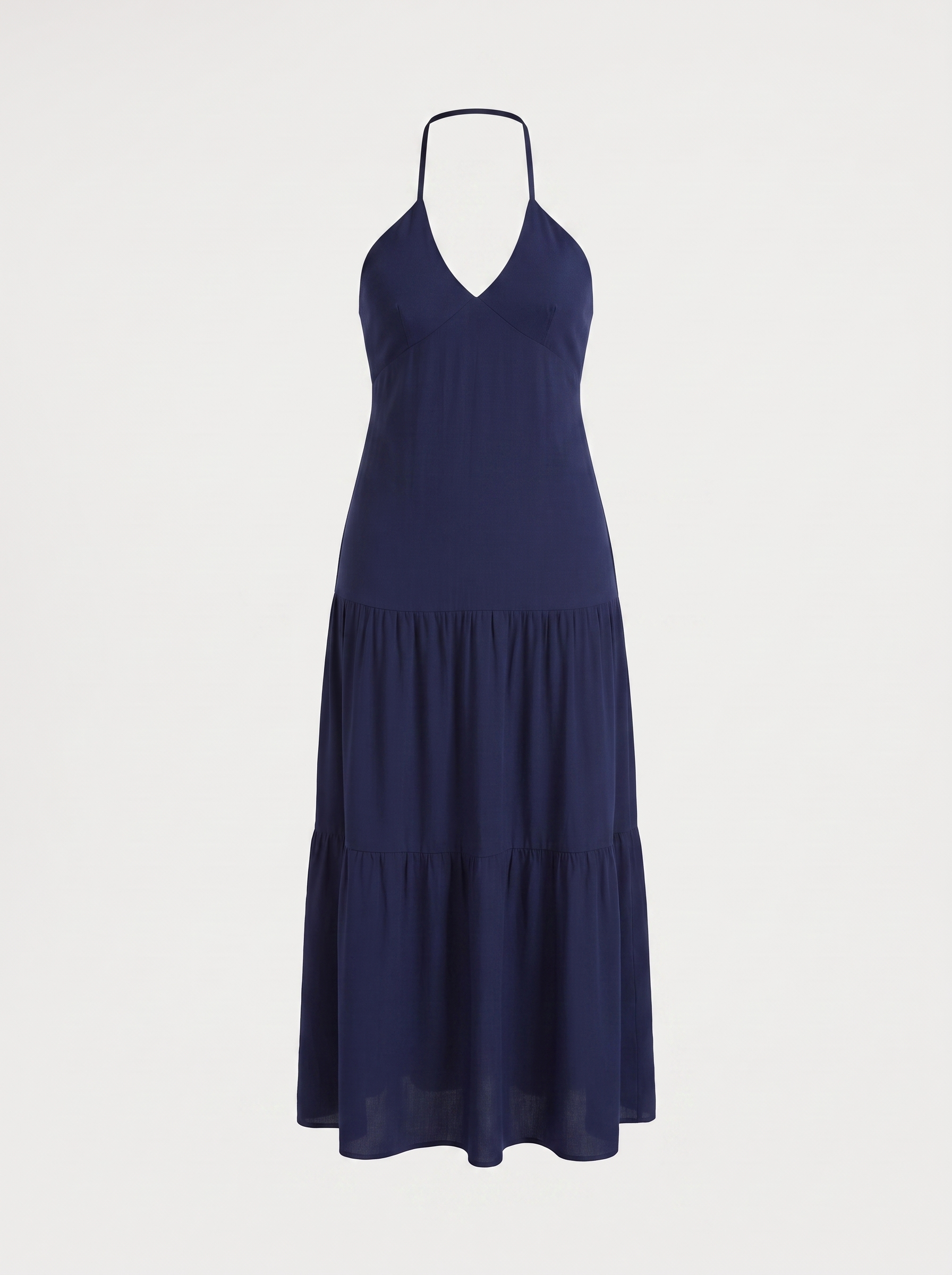 Sloane Volant-Maxikleid mit Neckholder