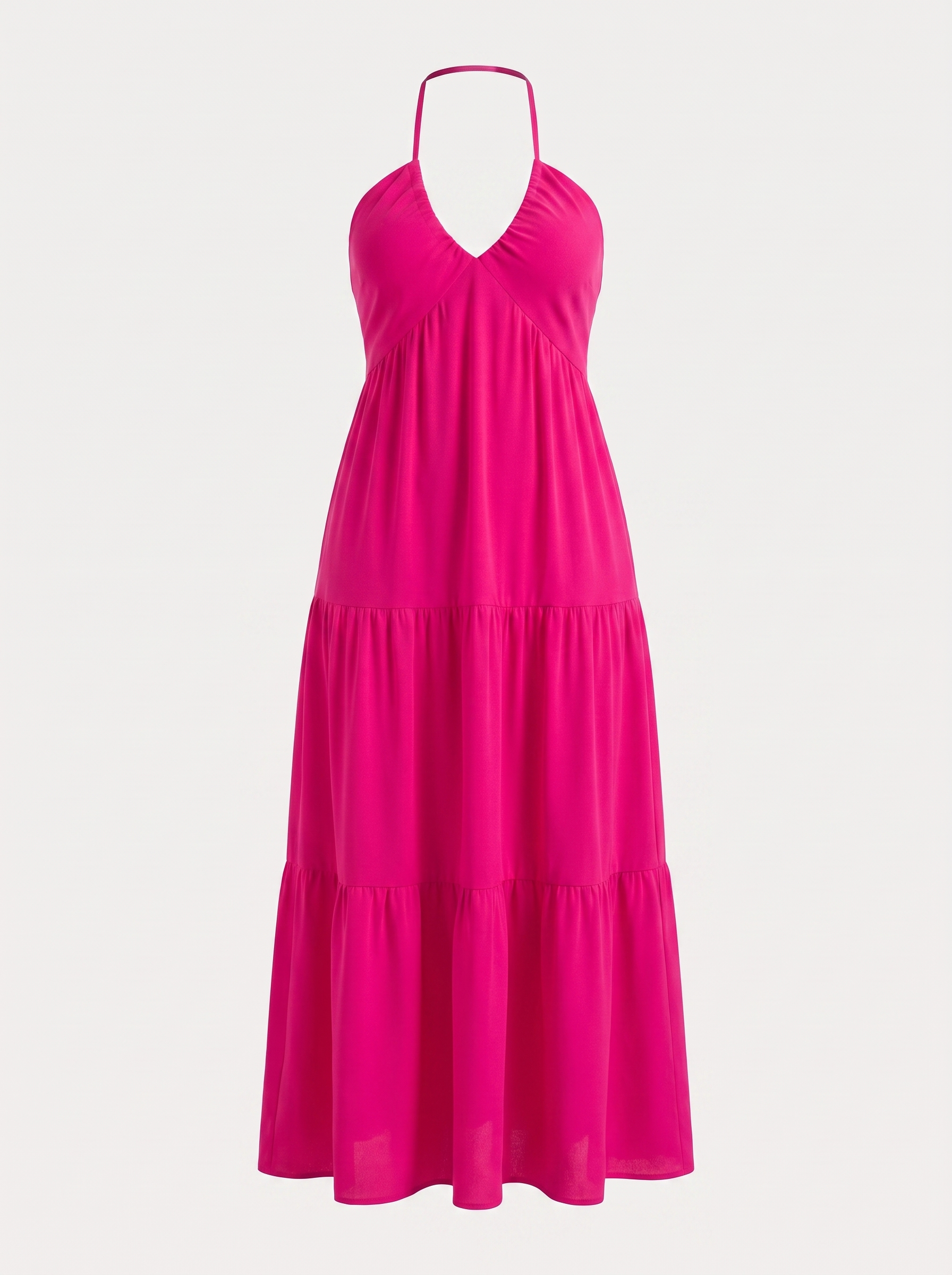Sloane Volant-Maxikleid mit Neckholder