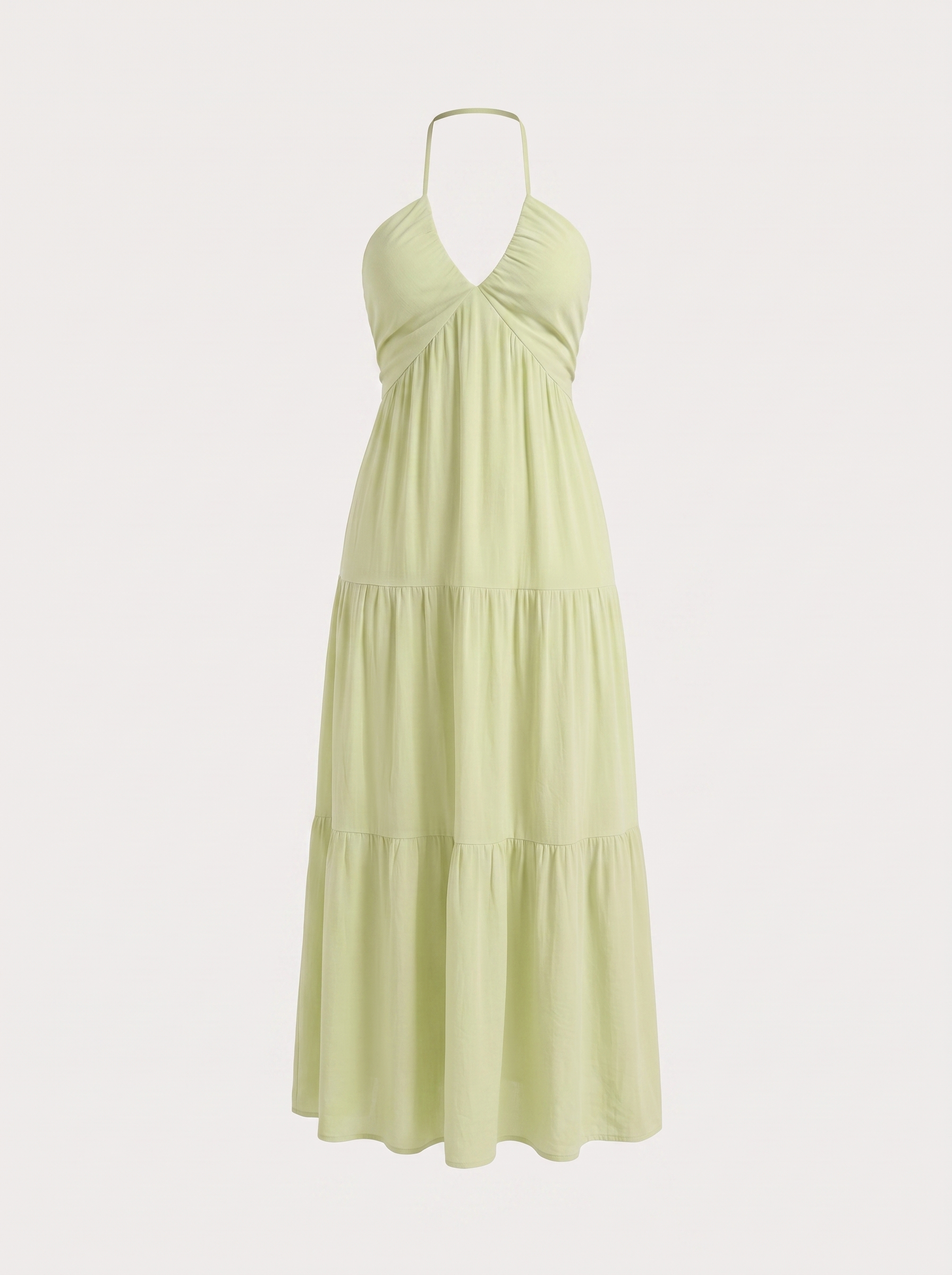 Sloane Volant-Maxikleid mit Neckholder