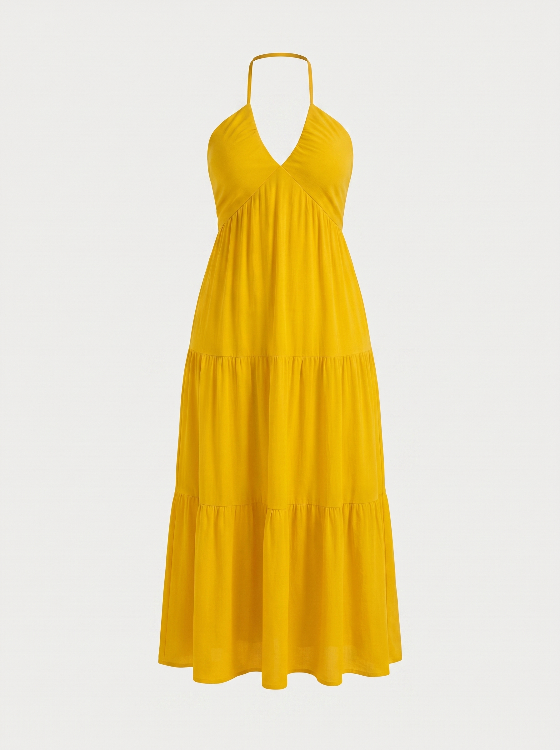 Sloane Volant-Maxikleid mit Neckholder