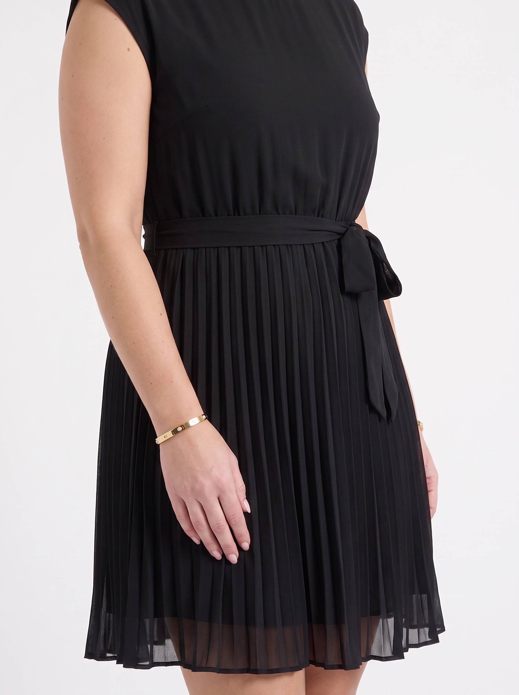 Lana Midikleid mit Plisseerock